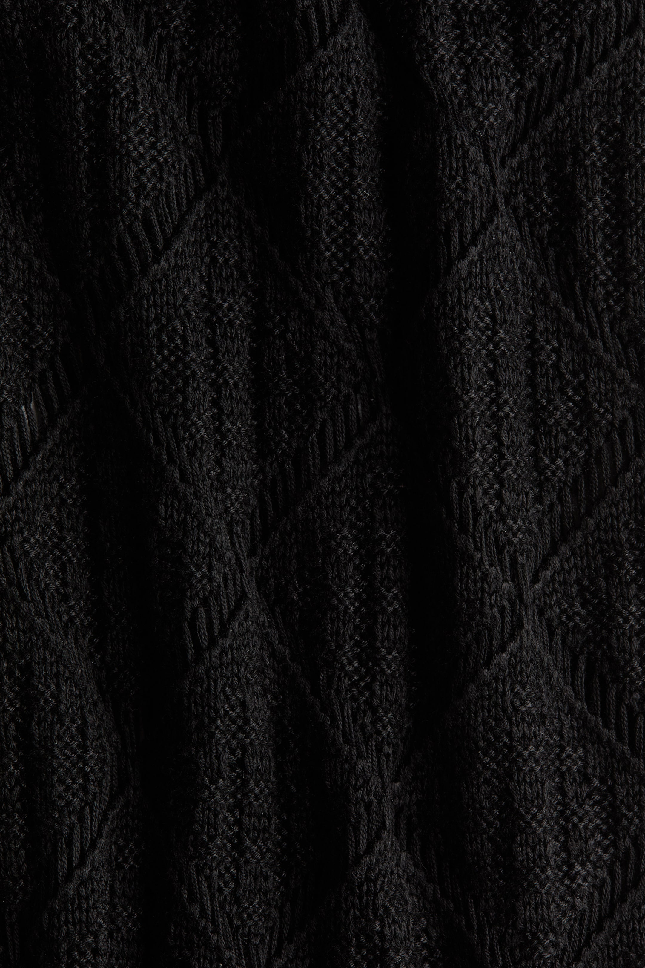 Crochet-Look Pants