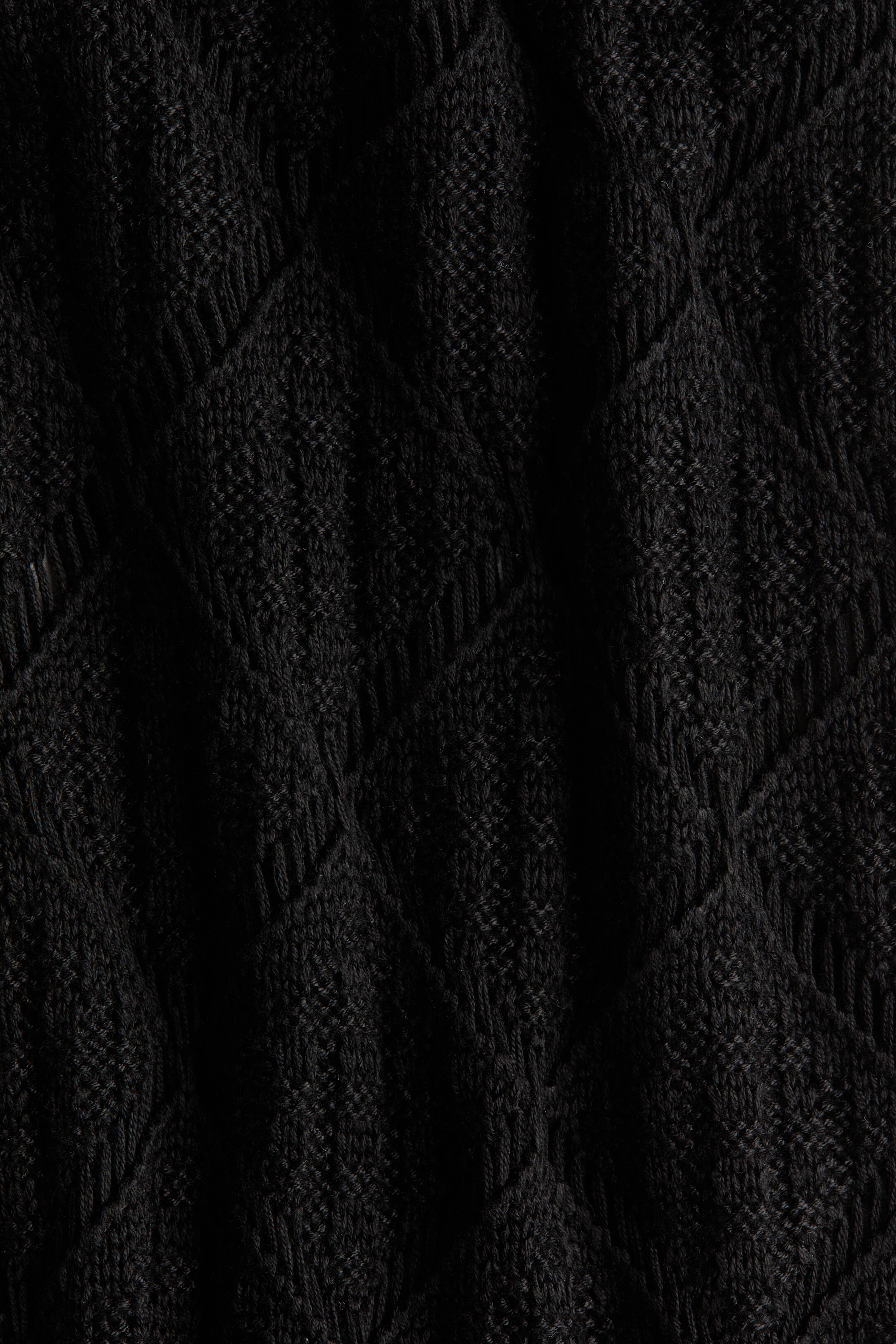 Crochet-Look Pants