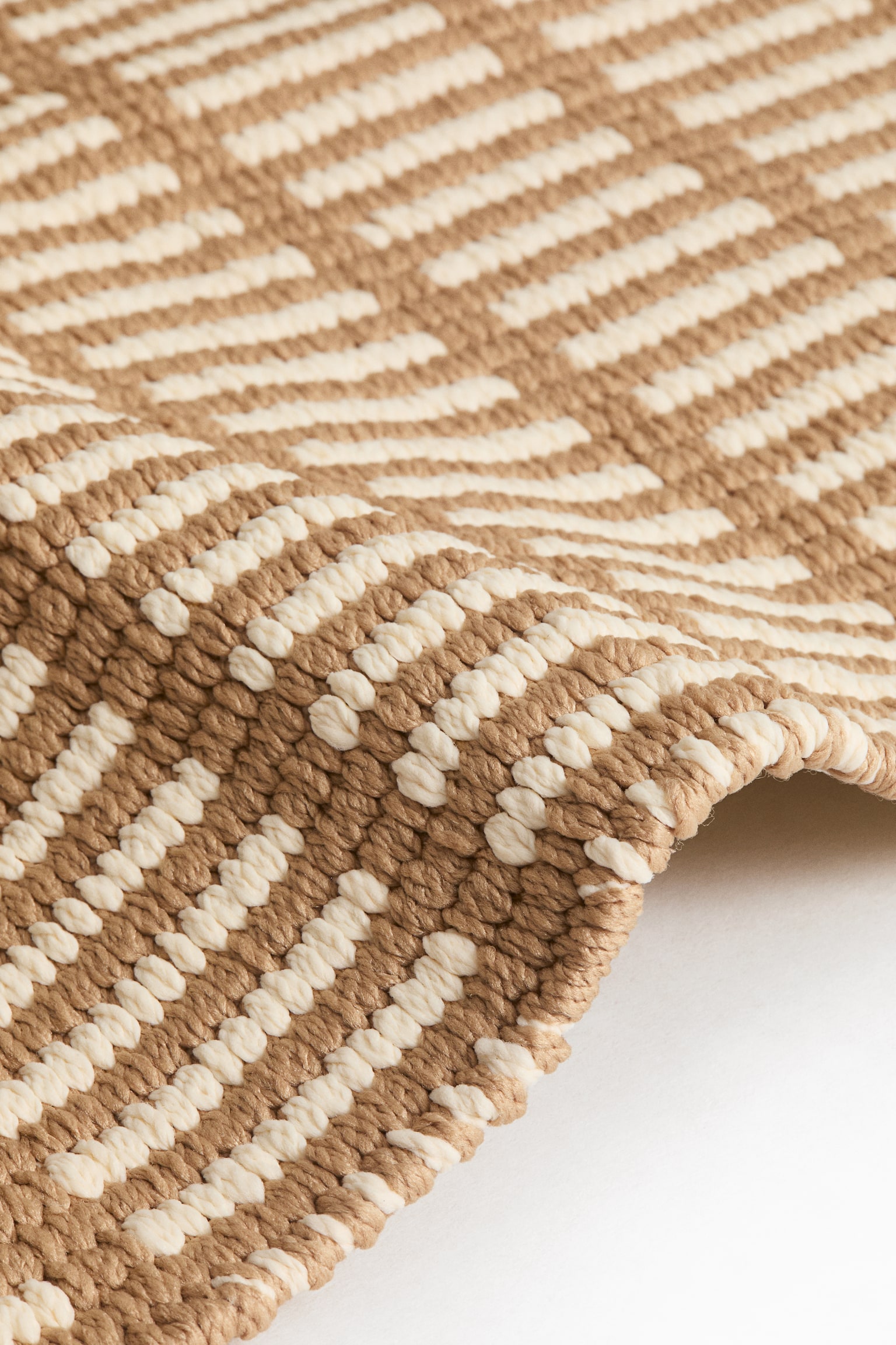 Indoor/outdoor runner rug - Dark beige/Light beige - 3