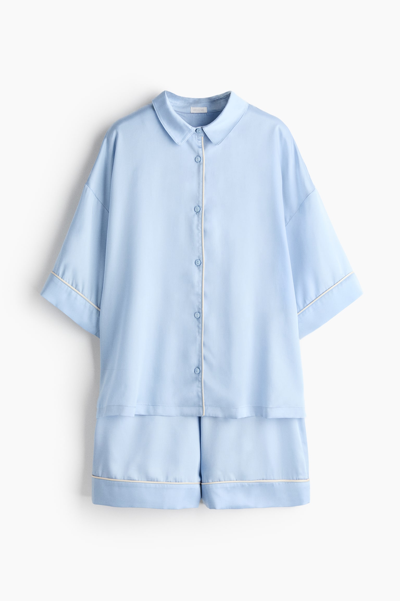 Satin Pajamas - Light blue