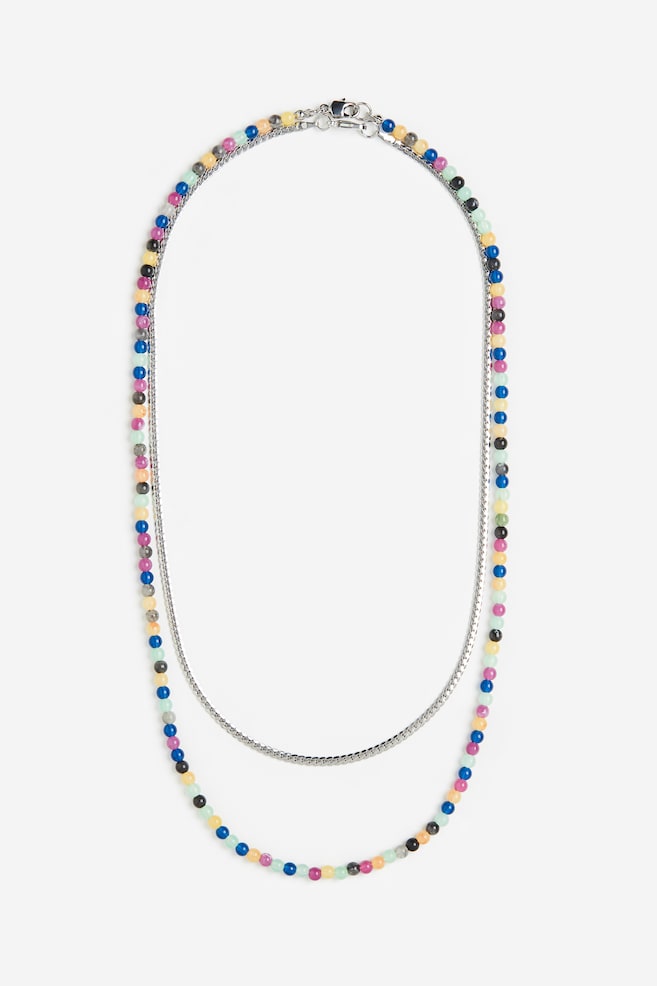 2-pack necklaces - Pink/Multicoloured - 1