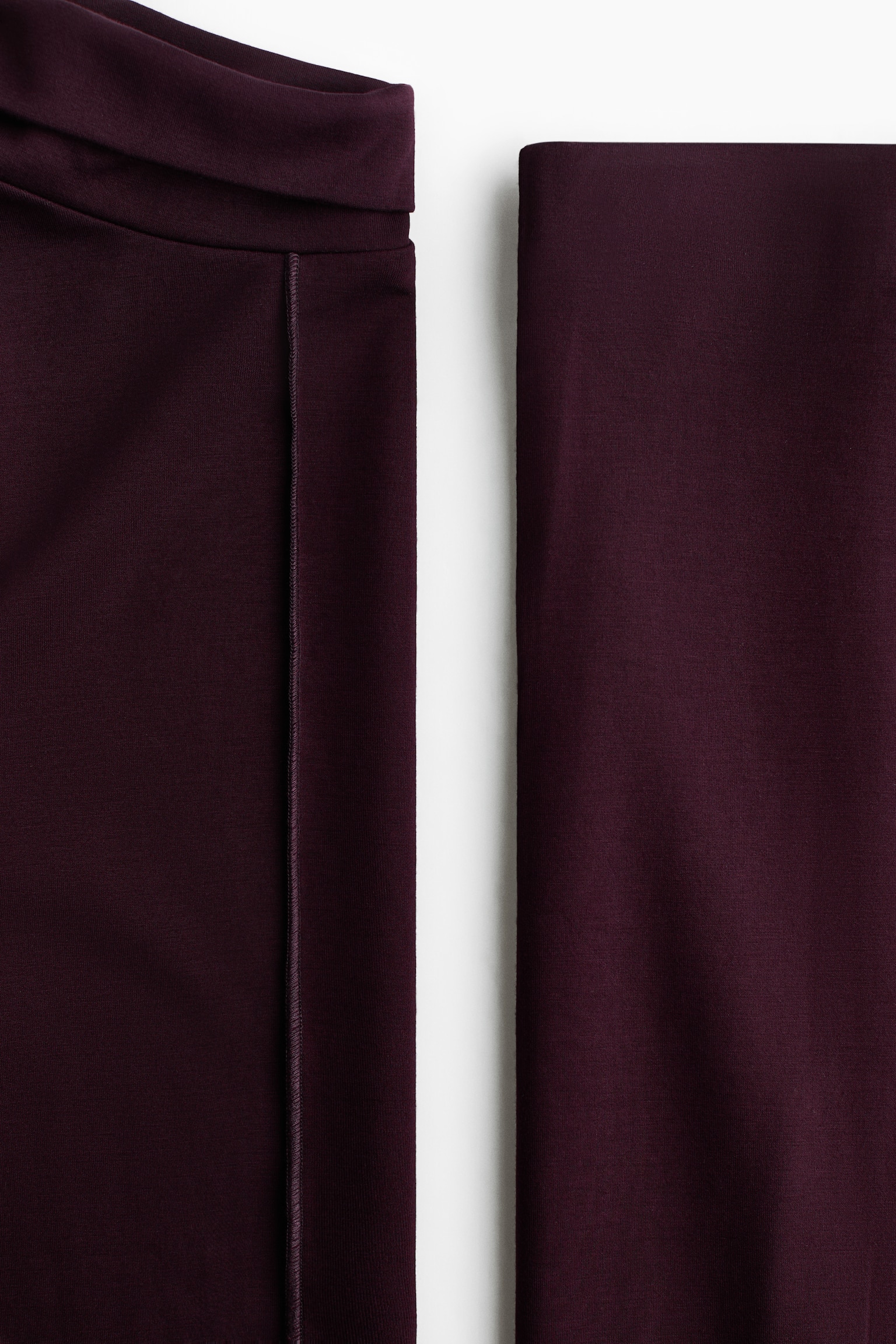 Женский комплект H&M 2-Piece Top and Pants Set, цвет: Тёмный сливовый фиолетовый — фото 2