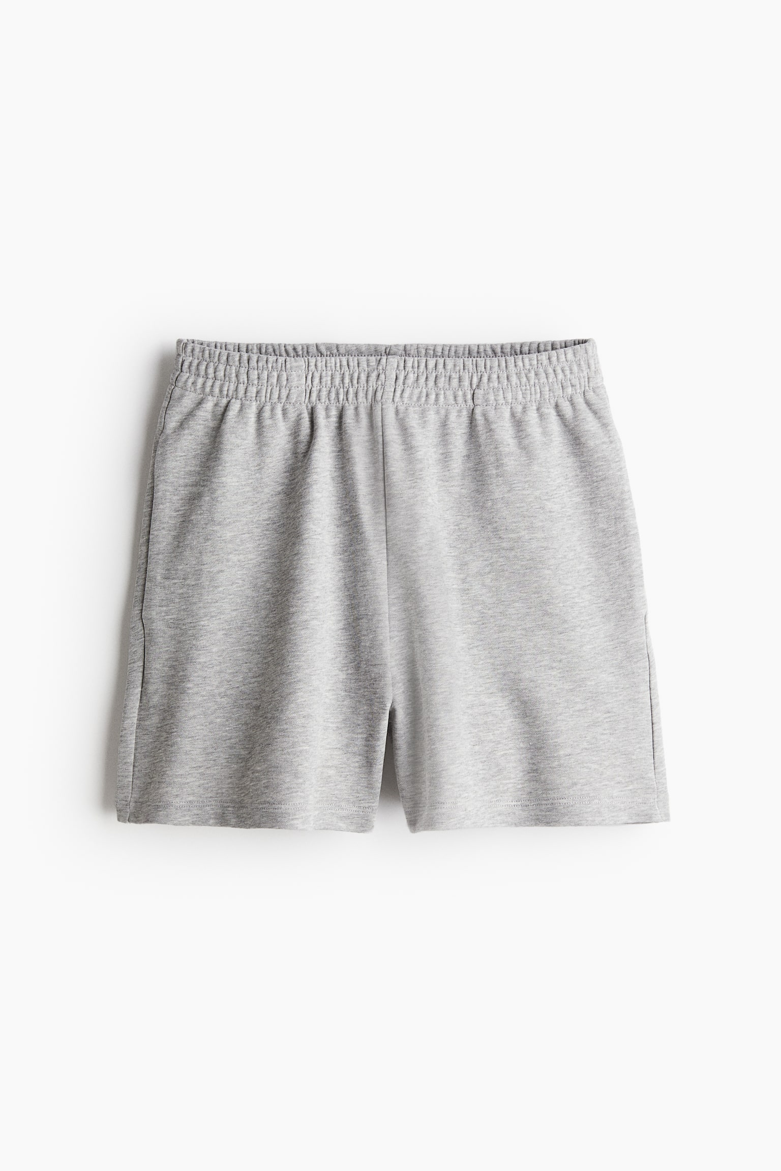 Sweatshorts - Ljusgråmelerad/Crèmevit - 2