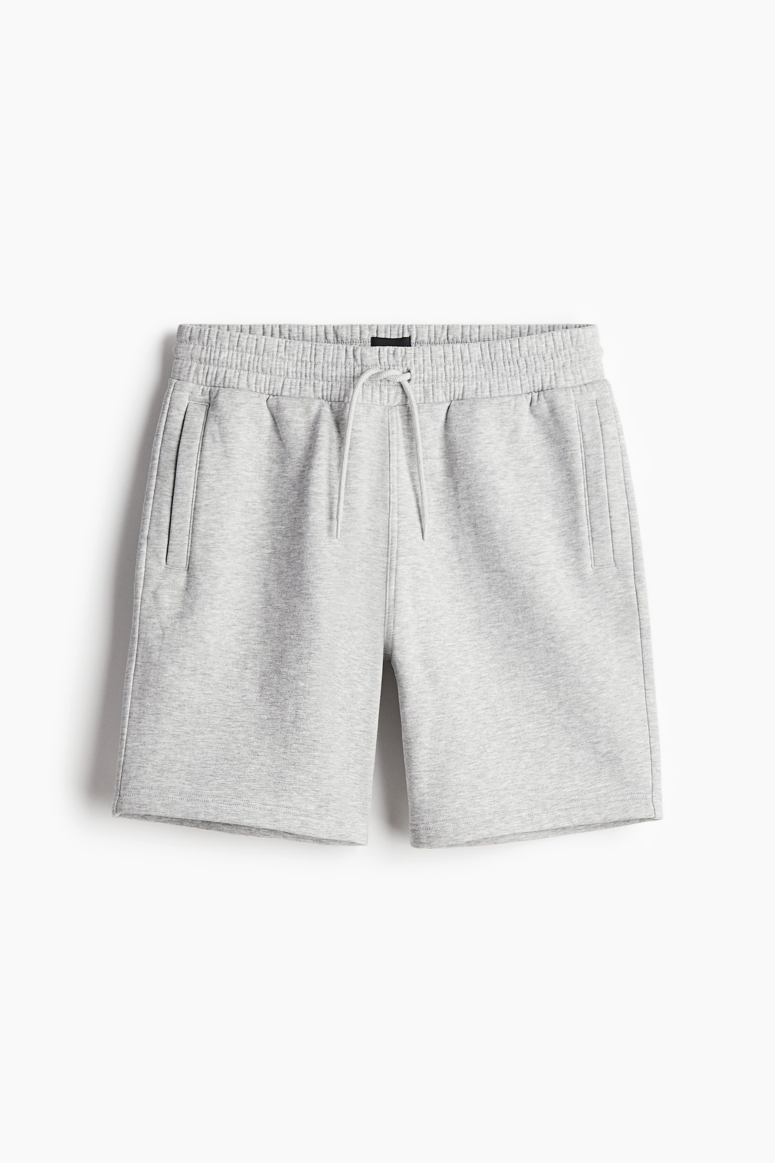 Regular Fit Sweatshorts - Light grey marl/Black/Light beige - 2