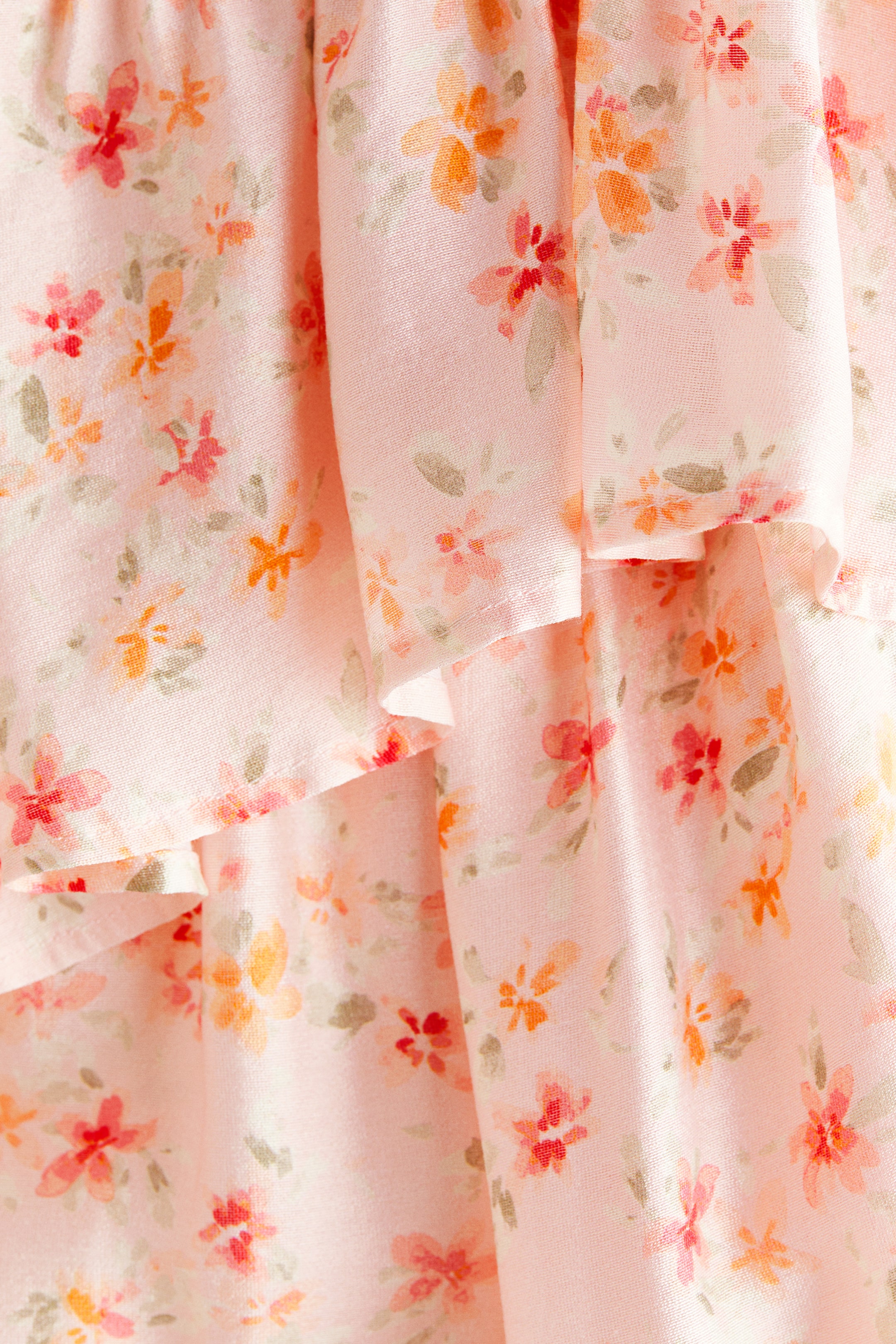 Ruffle-Trimmed A-Line Dress