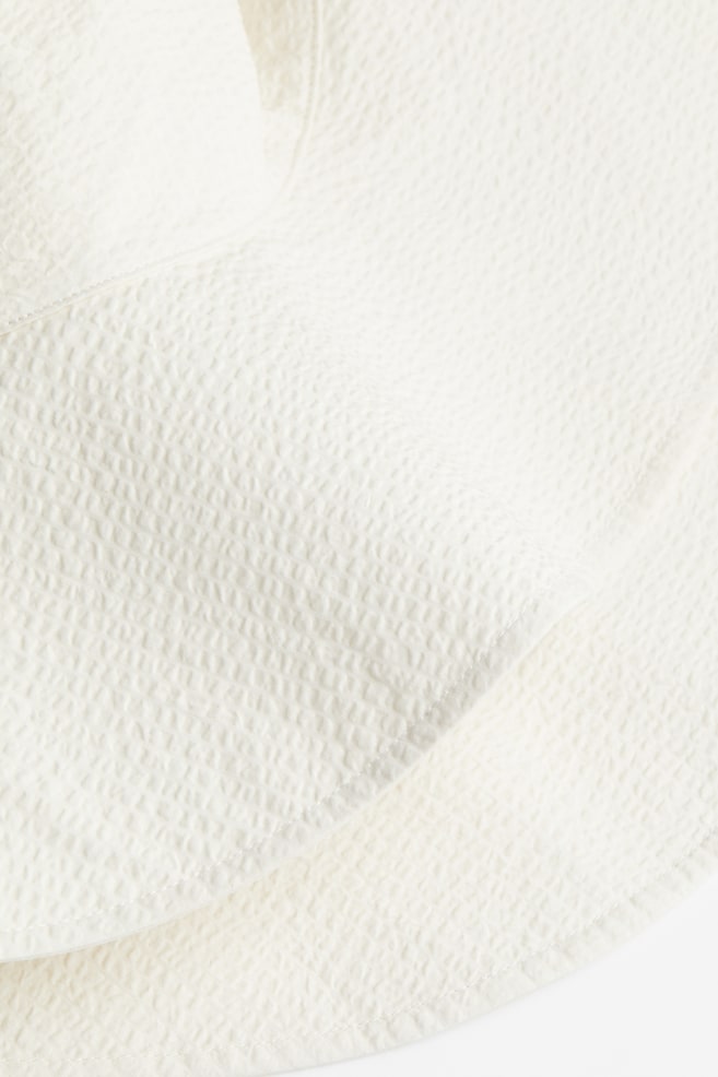 Bawełniany kapelusz wędkarski - Biały - 3