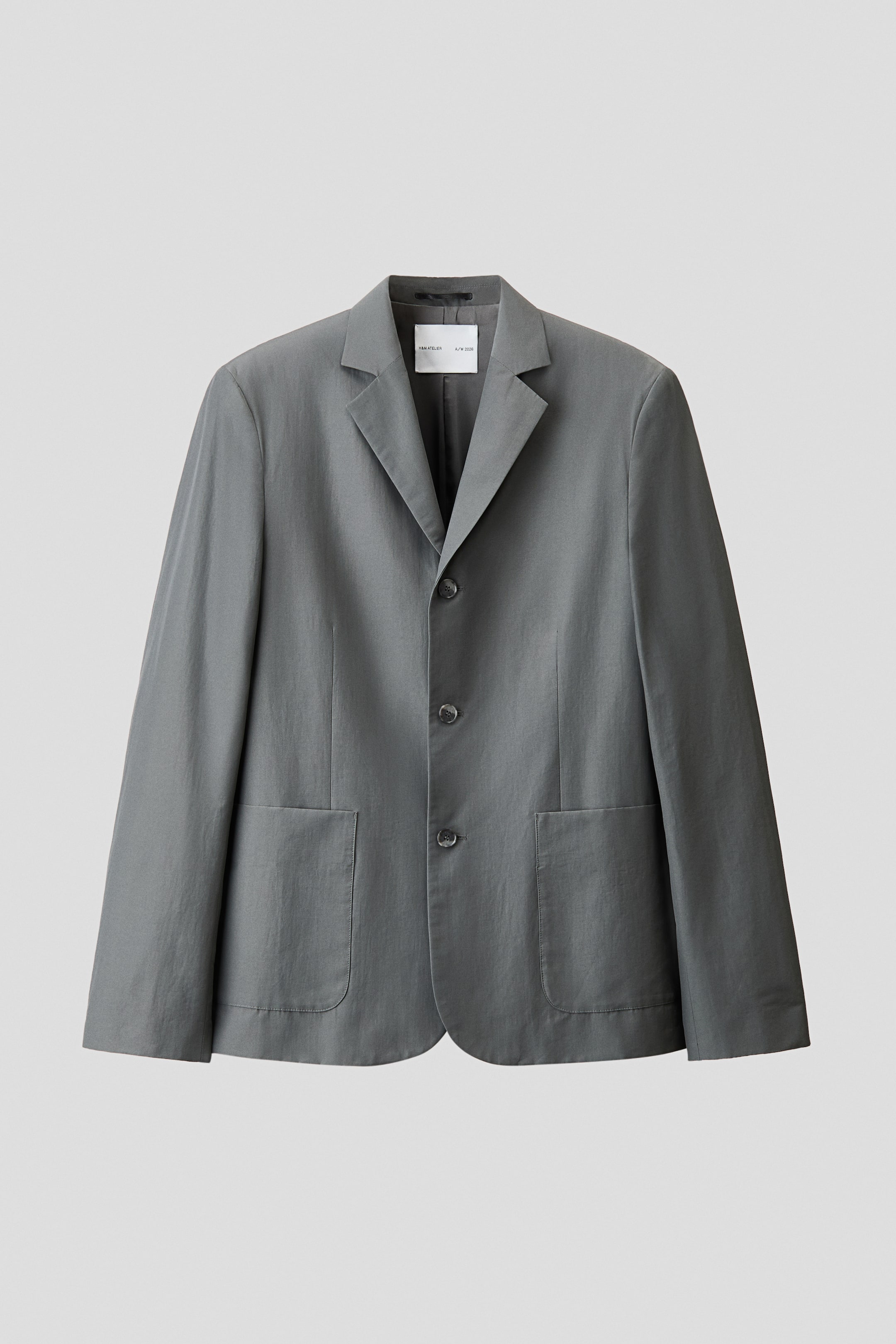 Relaxed-Fit Single-Breasted Jacket