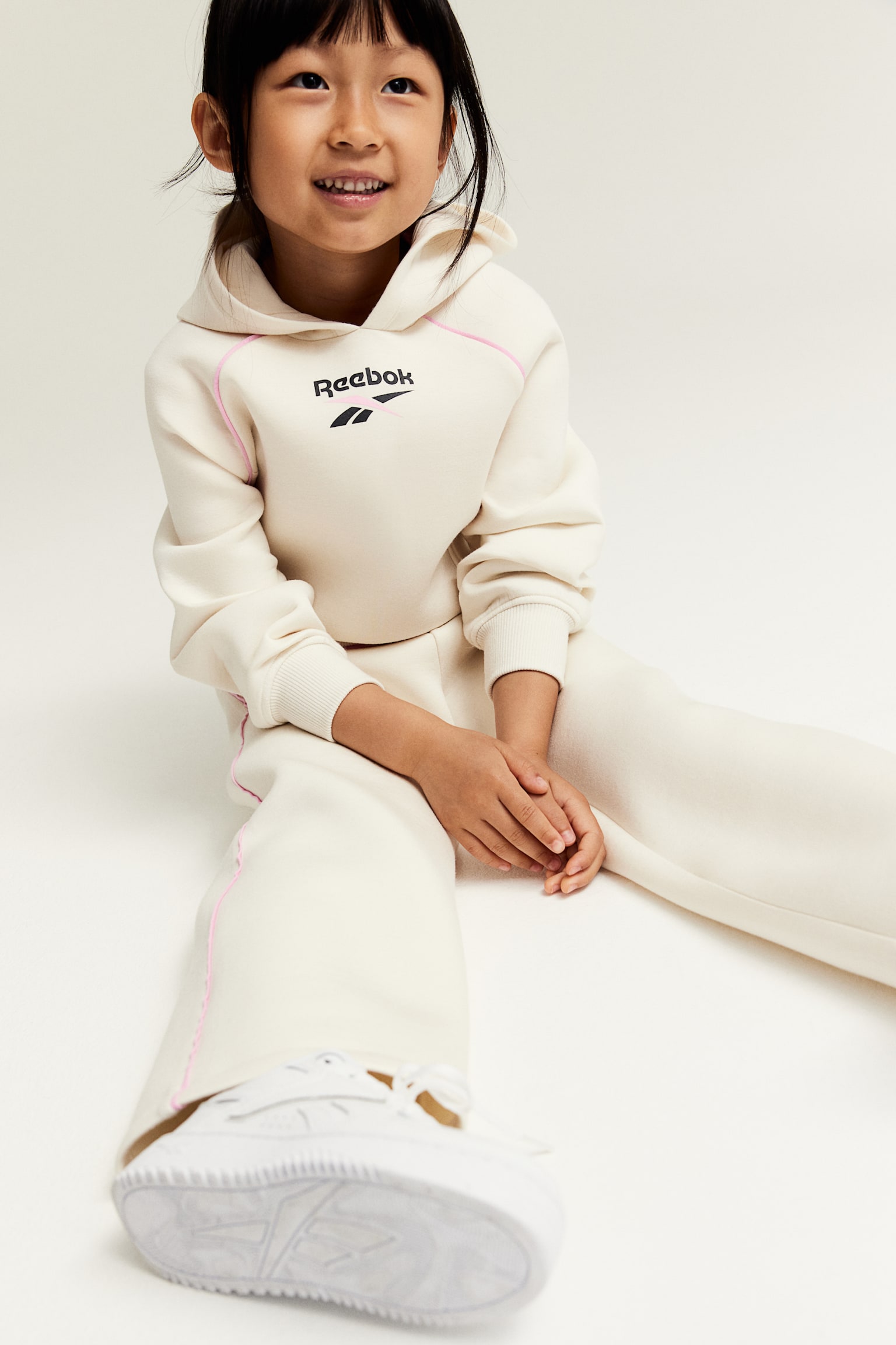 Boxy Style Scuba Hoodie - Cream/Reebok - 5