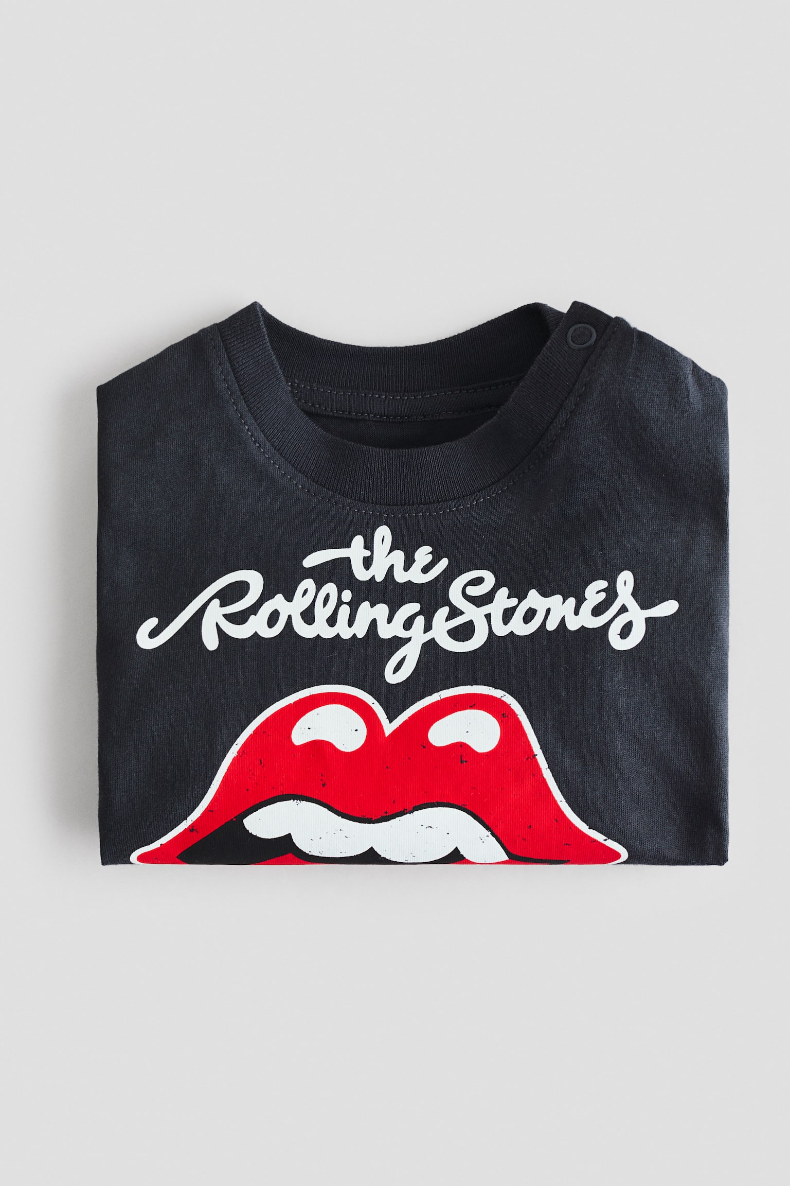 プリント コットンTシャツ-ダークグレー／The Rolling Stones - 2
