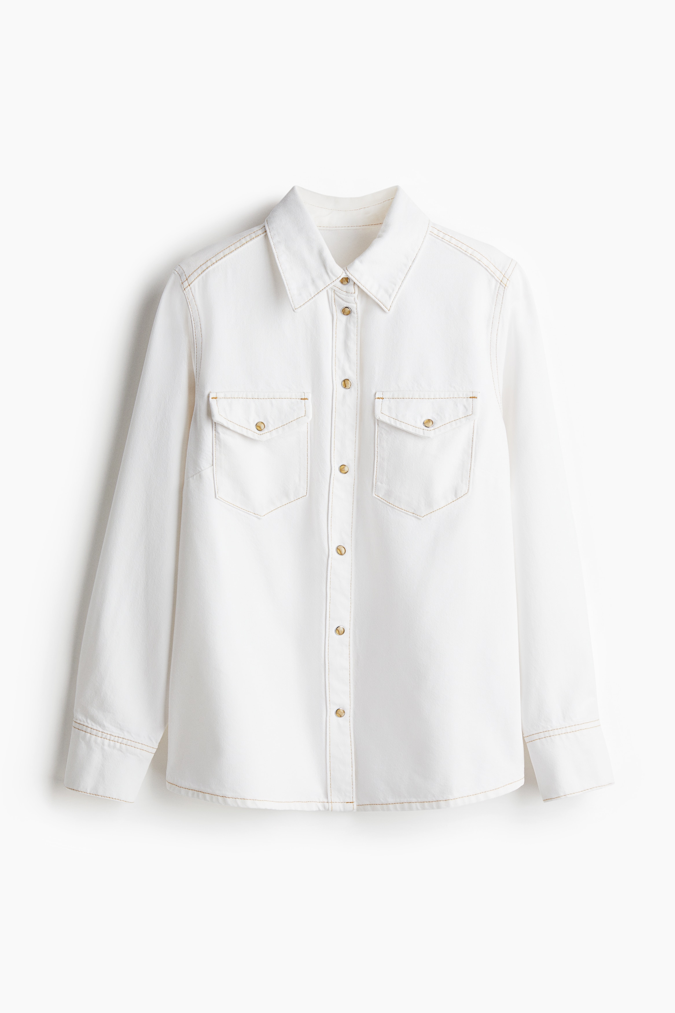 Denim shirt - White/Black/Dark denim blue/Light denim blue/Light denim blue/Denim blue