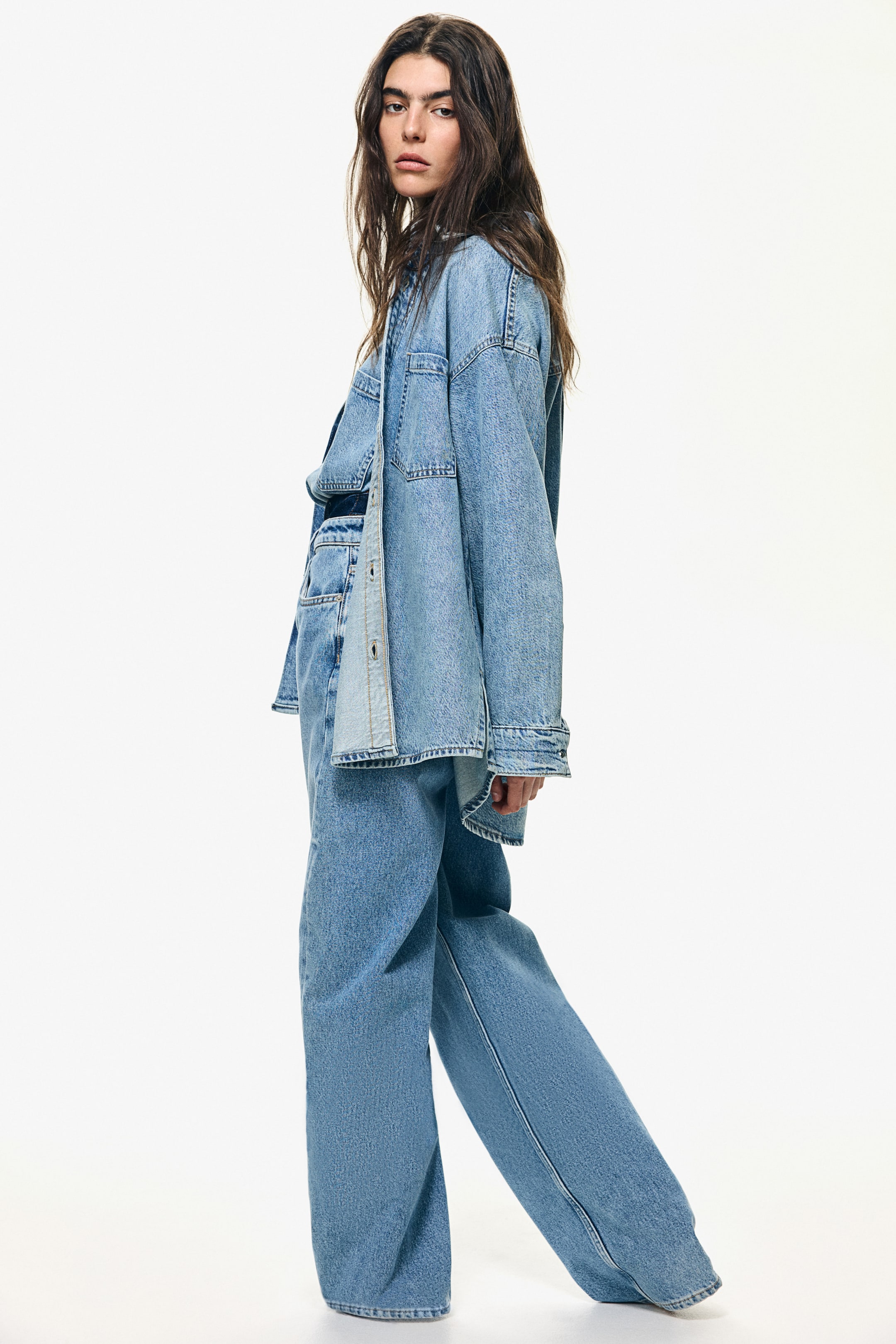 Feather Soft Oversized Denim Shirt