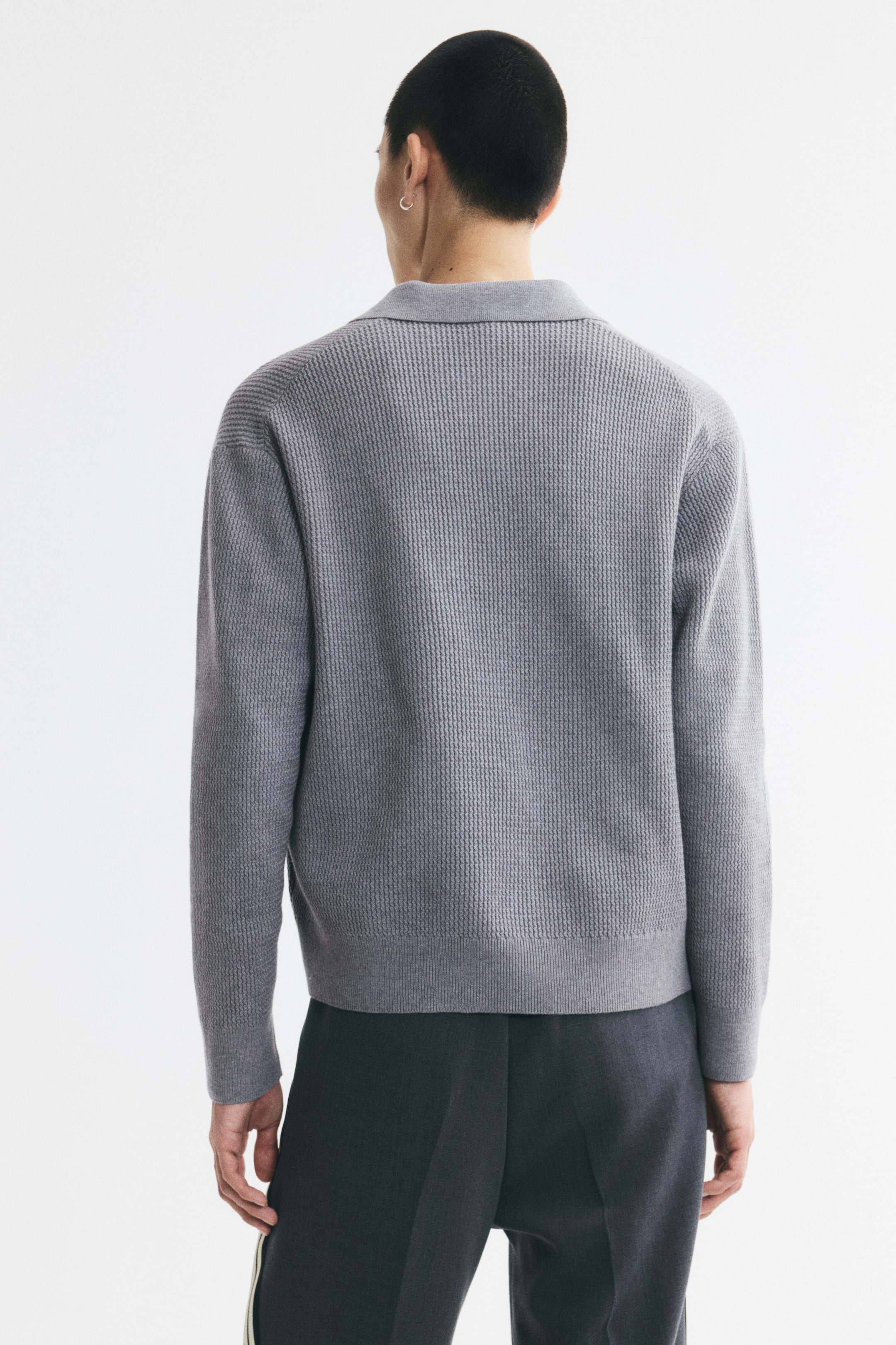 Relaxed-Fit Knit Polo Shirt