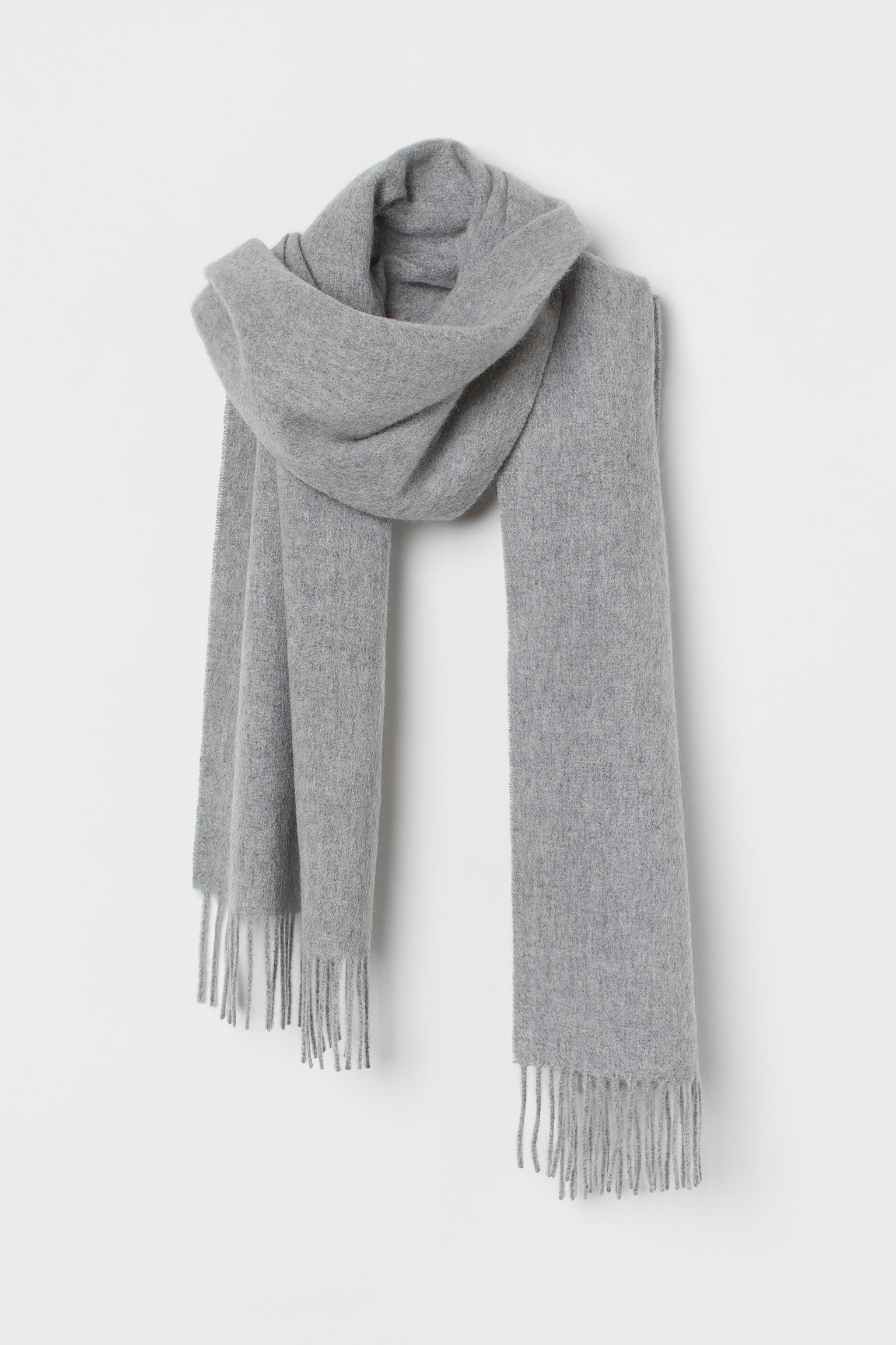 Cashmere scarf - Grey/Black/Dark grey/Dark beige - 1