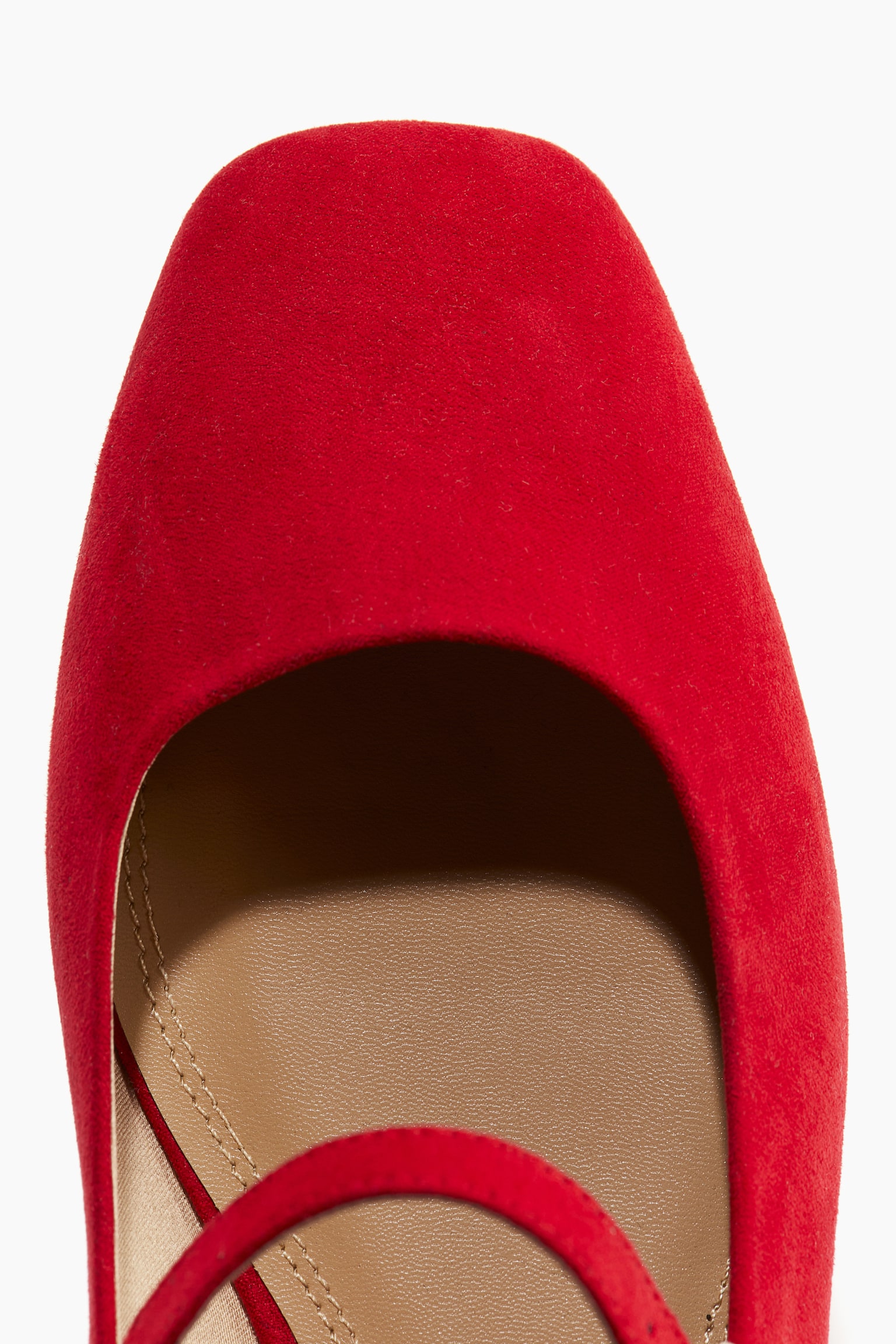 Mary Jane ballet pumps - Bright red/Black/Greige - 3