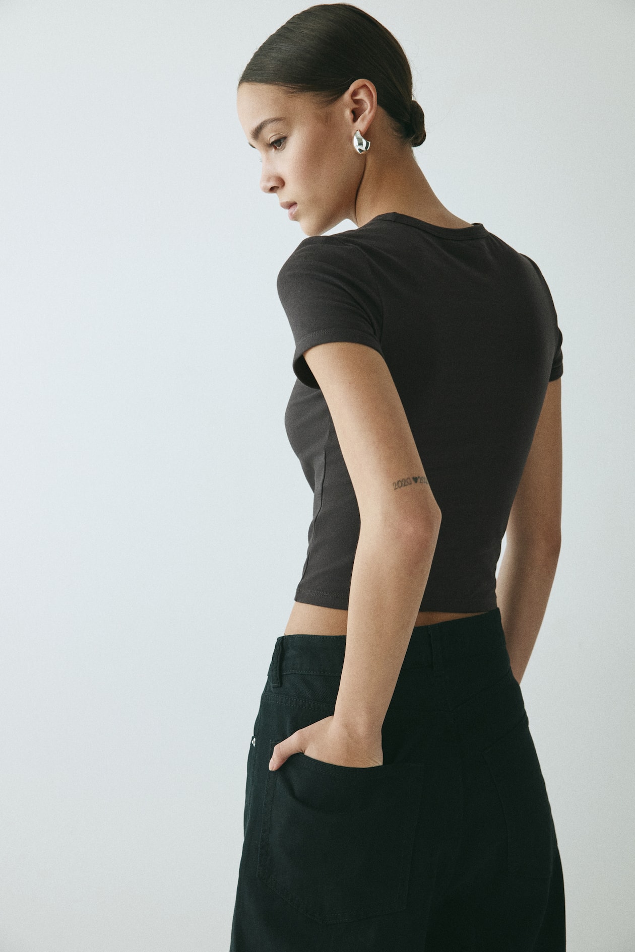 Fitted Cotton T-Shirt - image 2