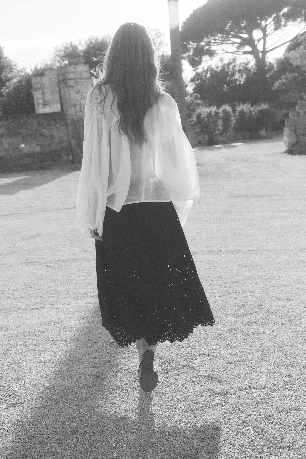 Skirt with Eyelet Embroidery - image 5