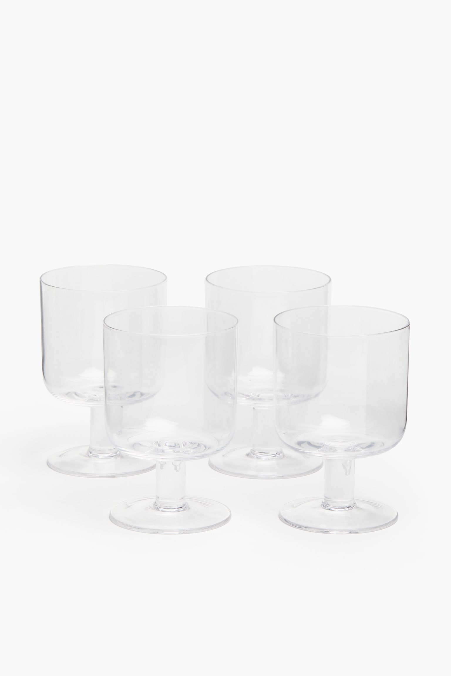 4-pack wine glasses - Clear glass