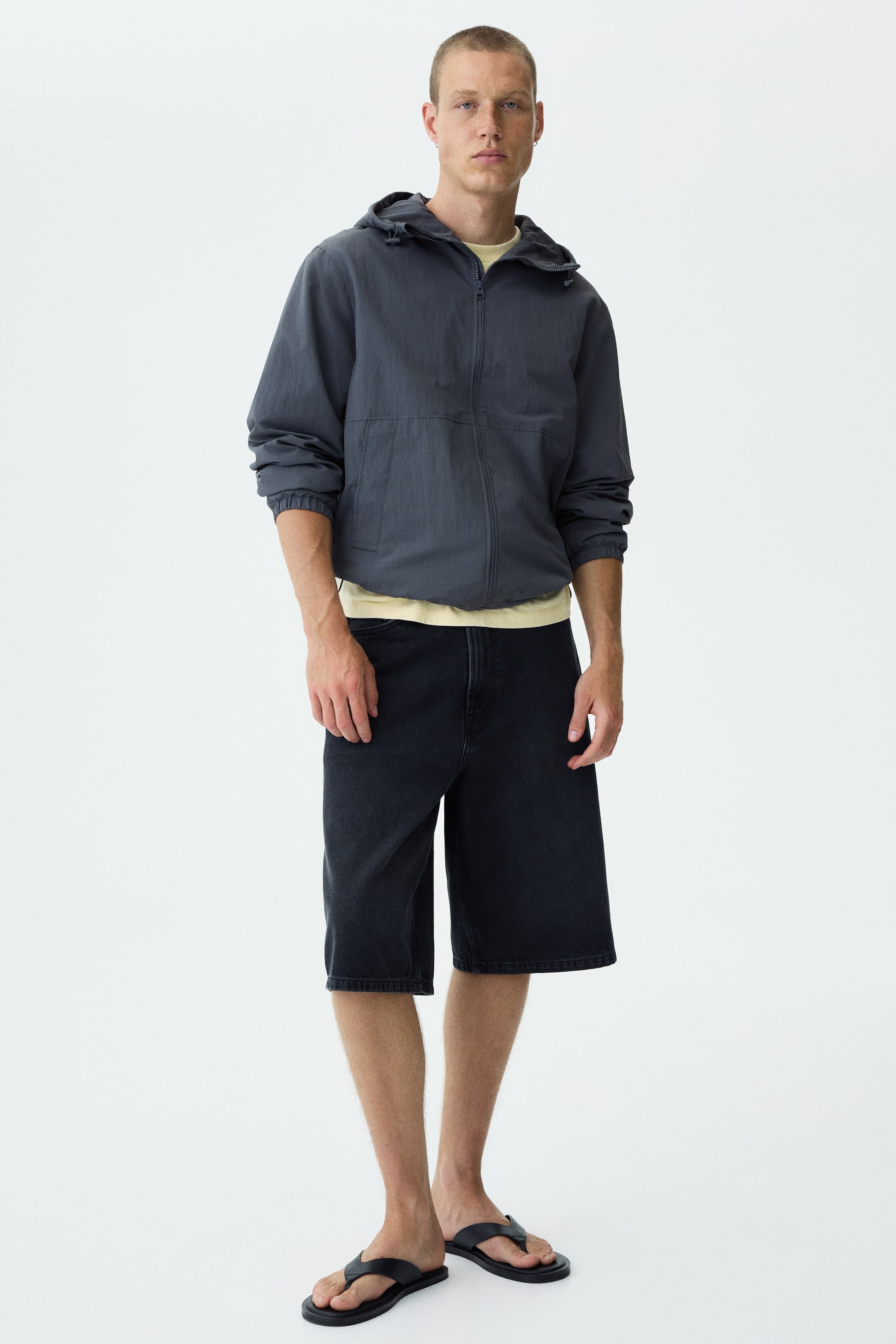 Veste coupe-vent hydrofuge en nylon