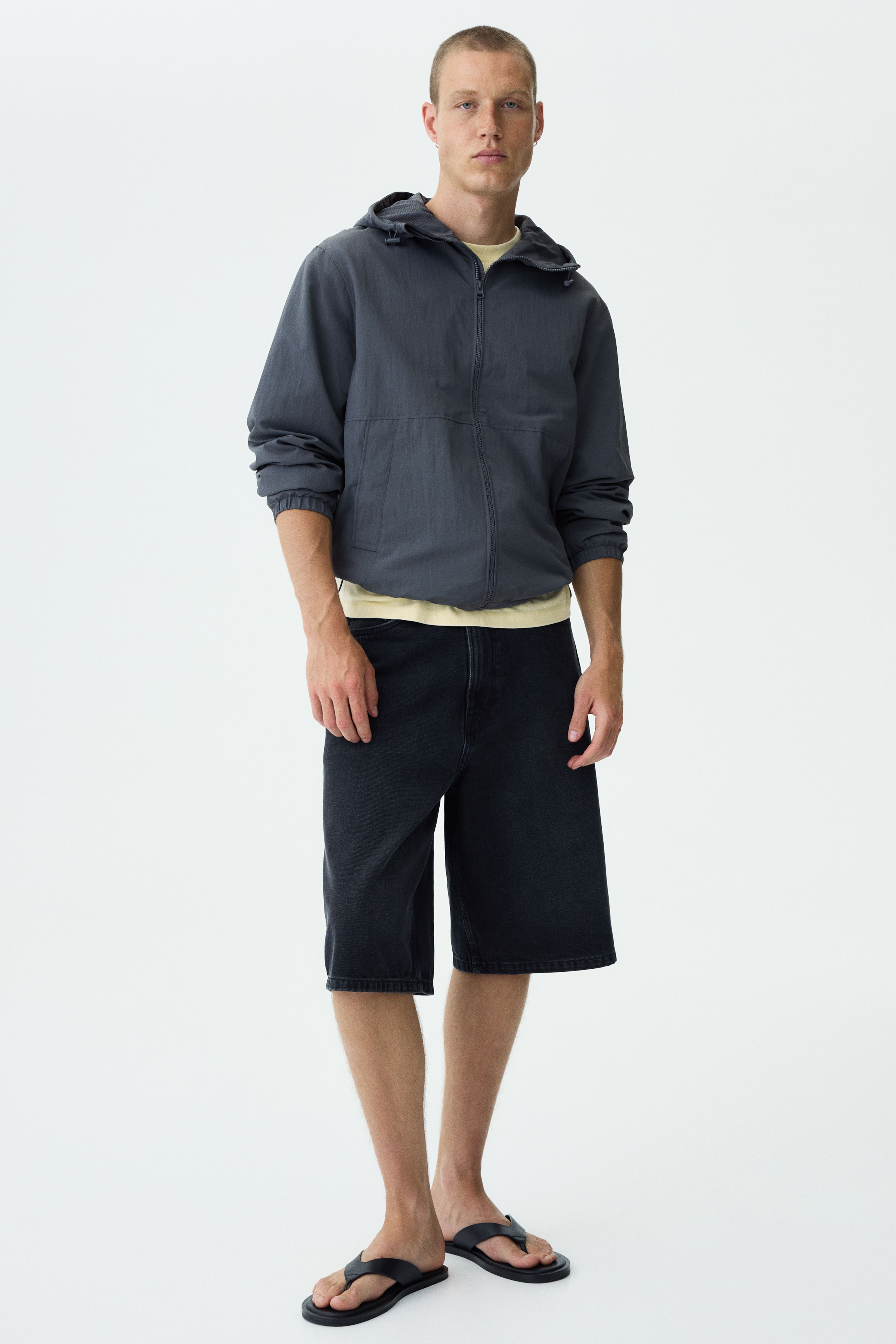 Water-Repellent Nylon Windbreaker