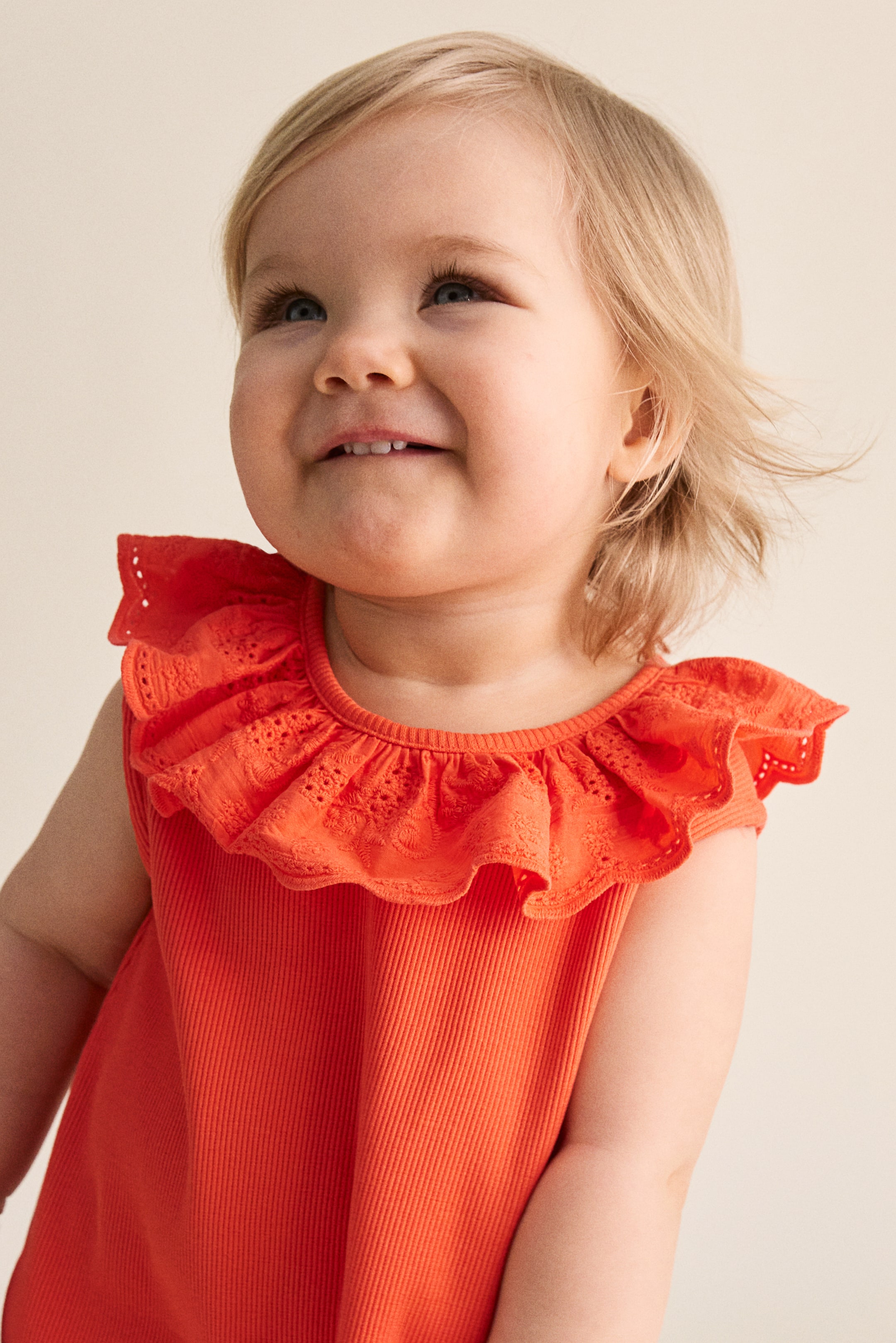 Jersey Top with Collar - Bright red - Kids | H&M US