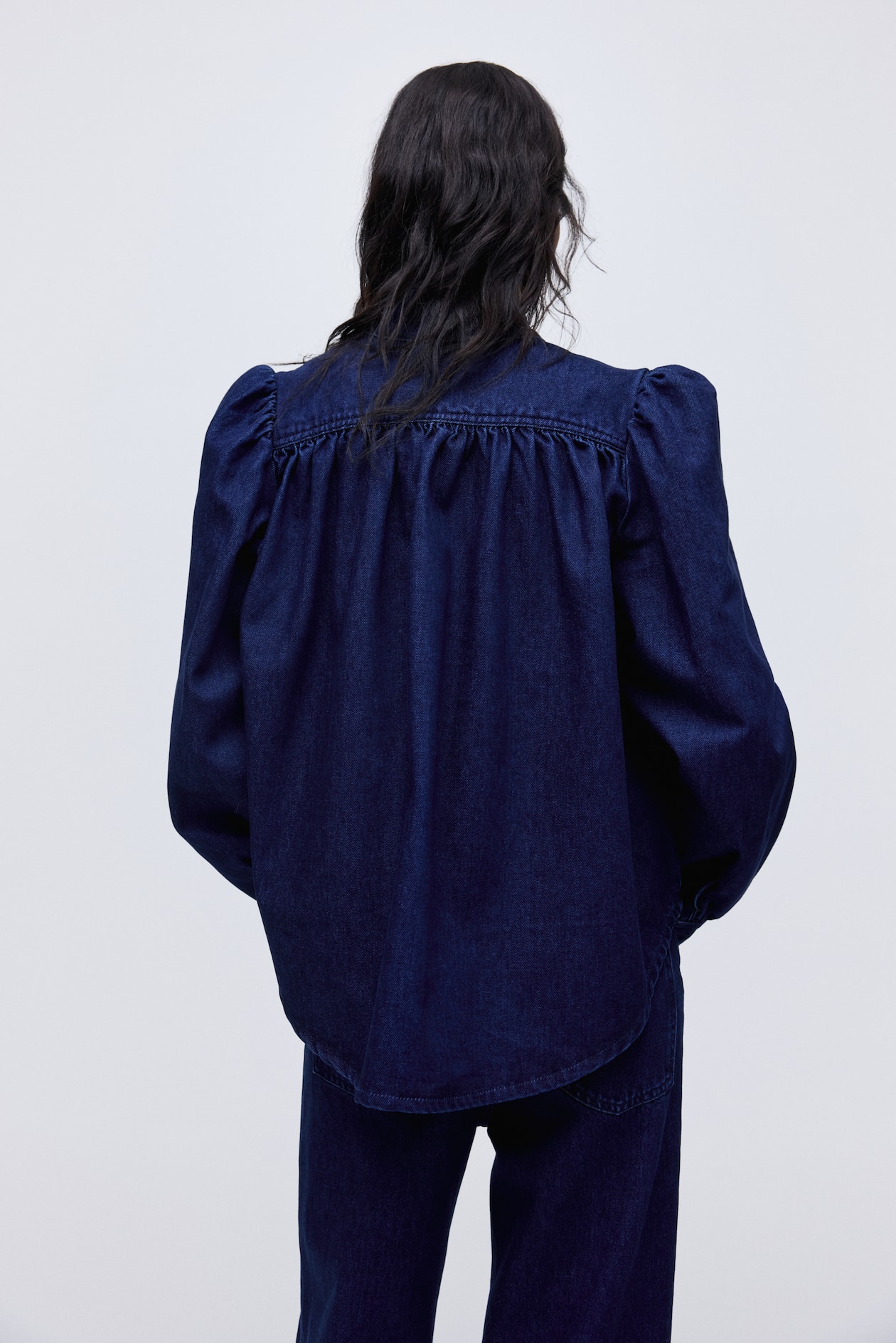 Oversized Denim Blouse - image 2
