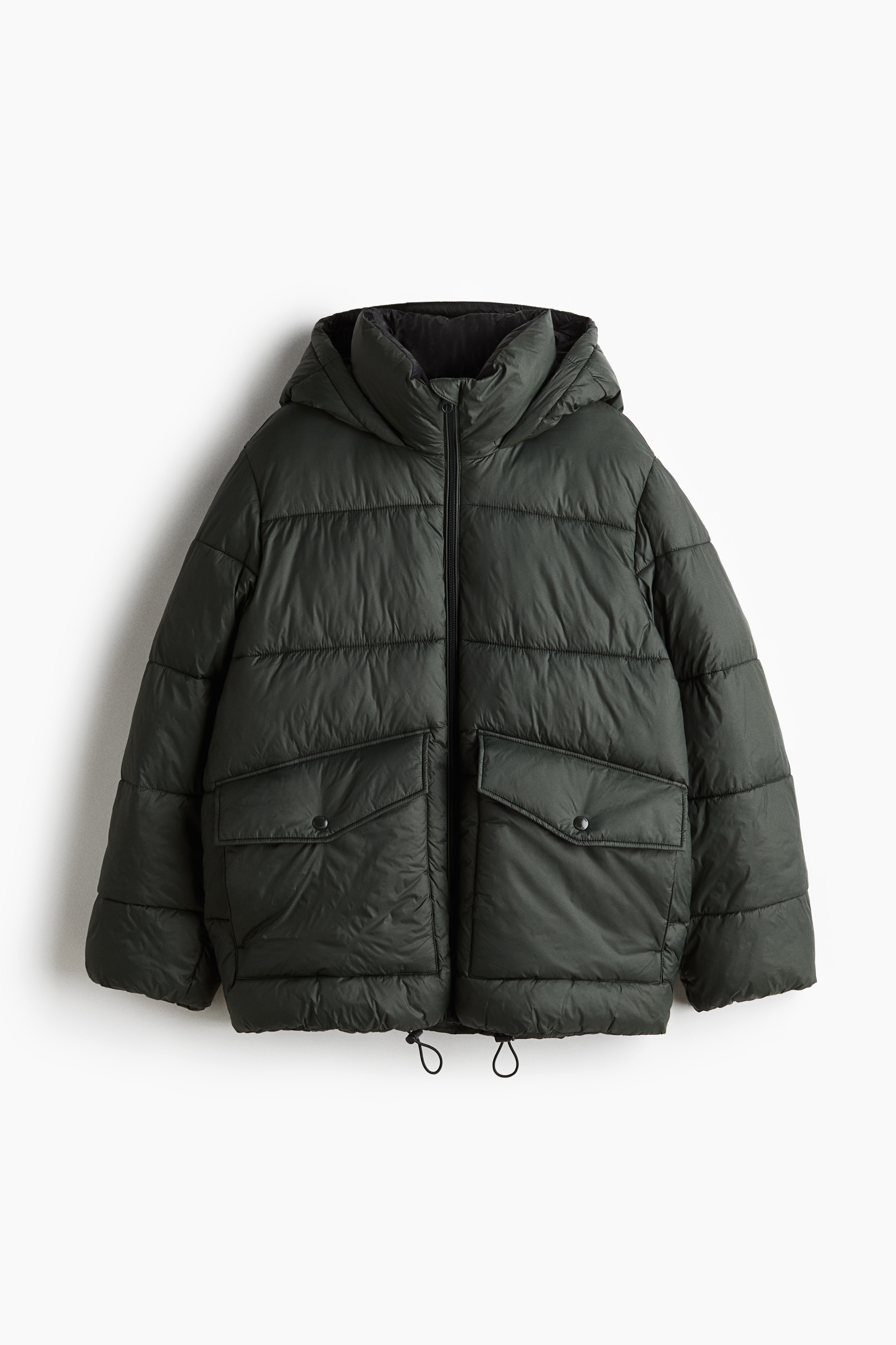 H & M - Oversized Puffer Jacket - Grün - Damen
