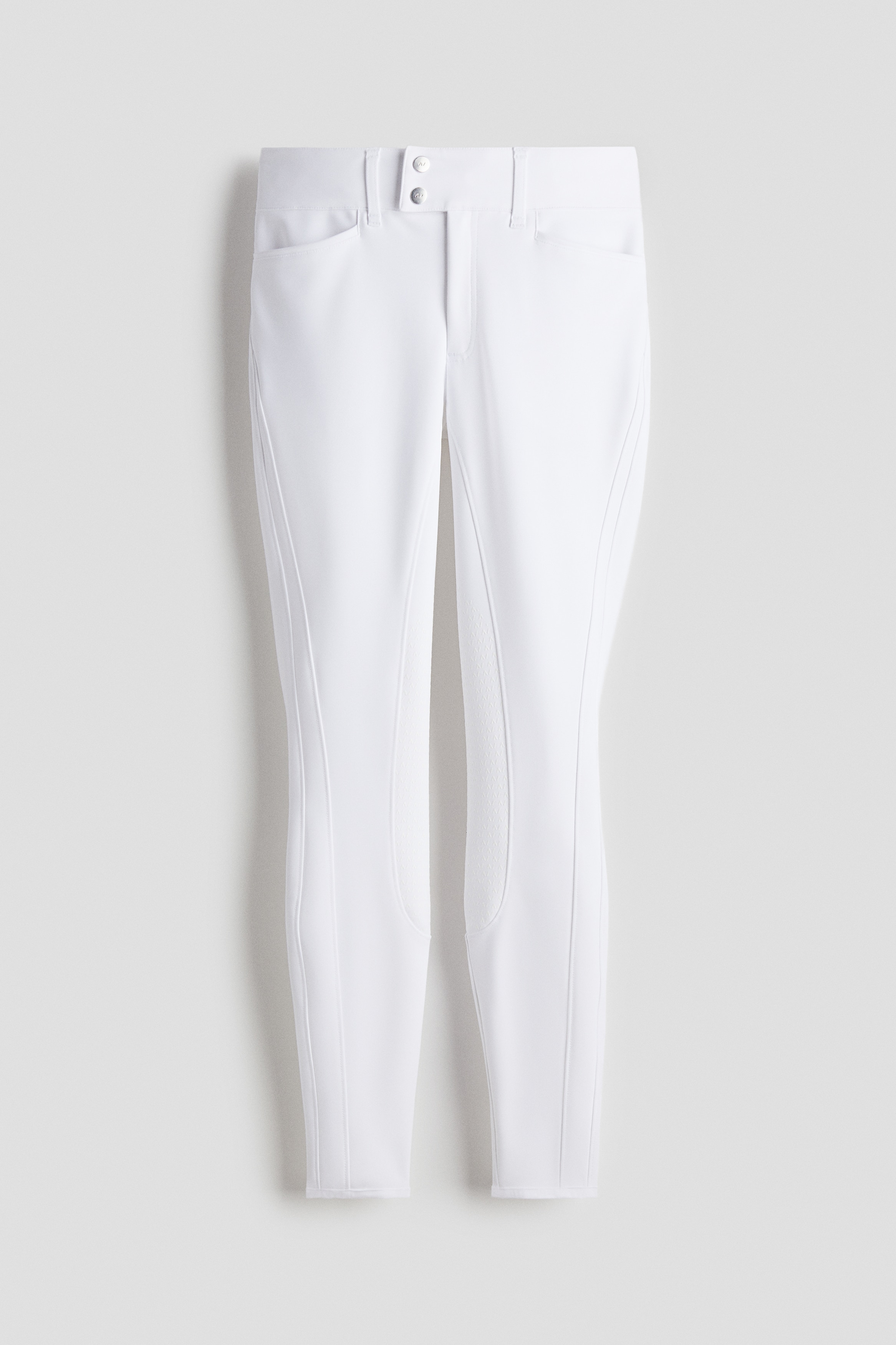 Bryczesy z lejem kolanowym - Biały/Czarny/Brązowy