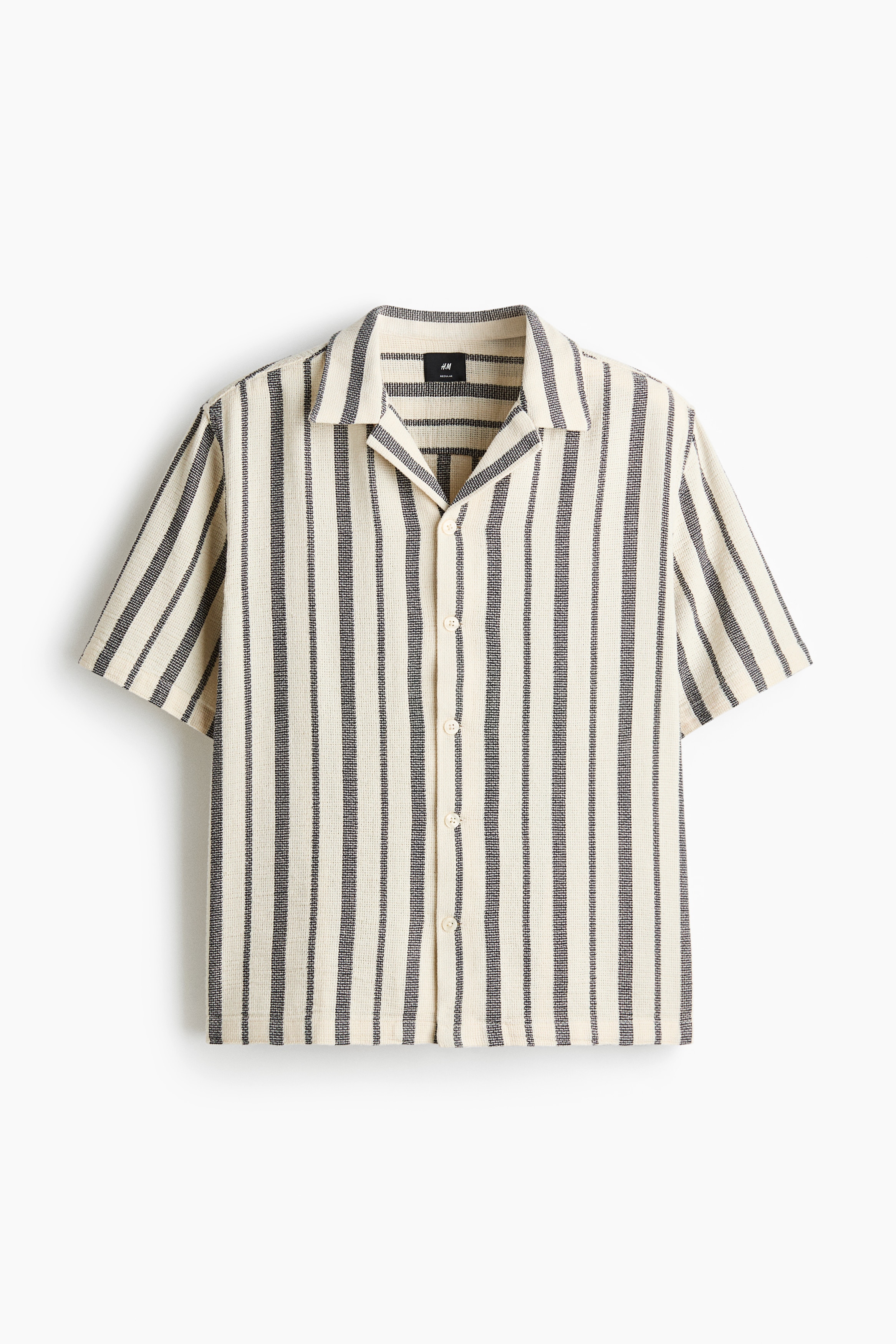 Regular-Fit Shirt - Black/striped