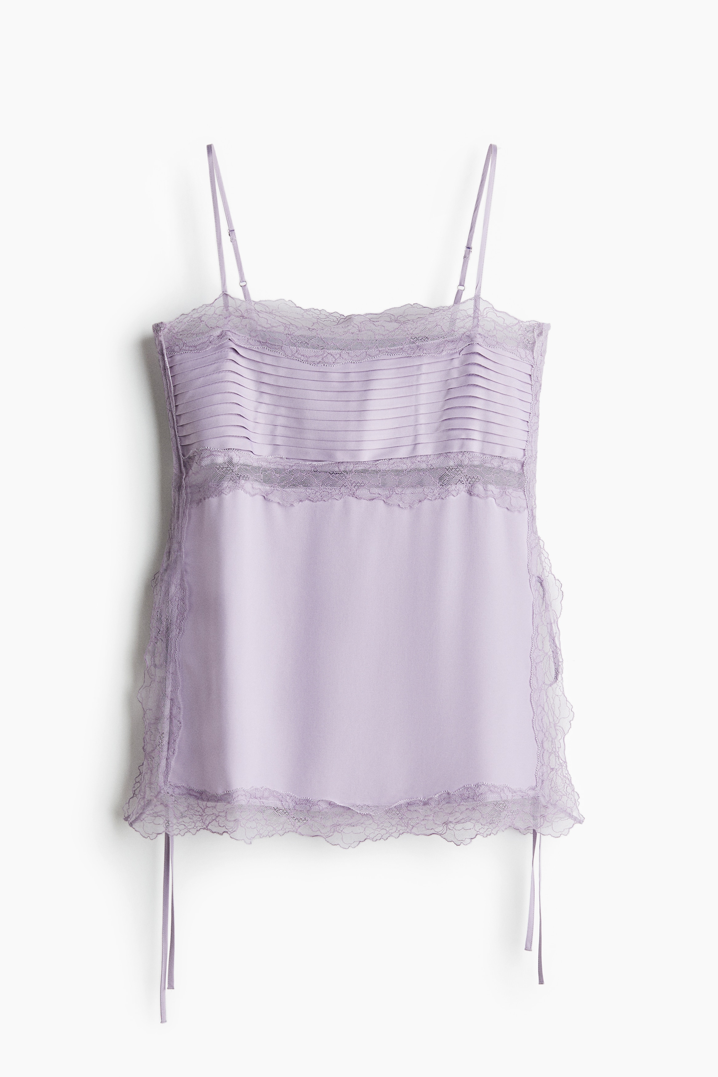 Lace-Trimmed Camisole Top - Light purple - Ladies | H&M US