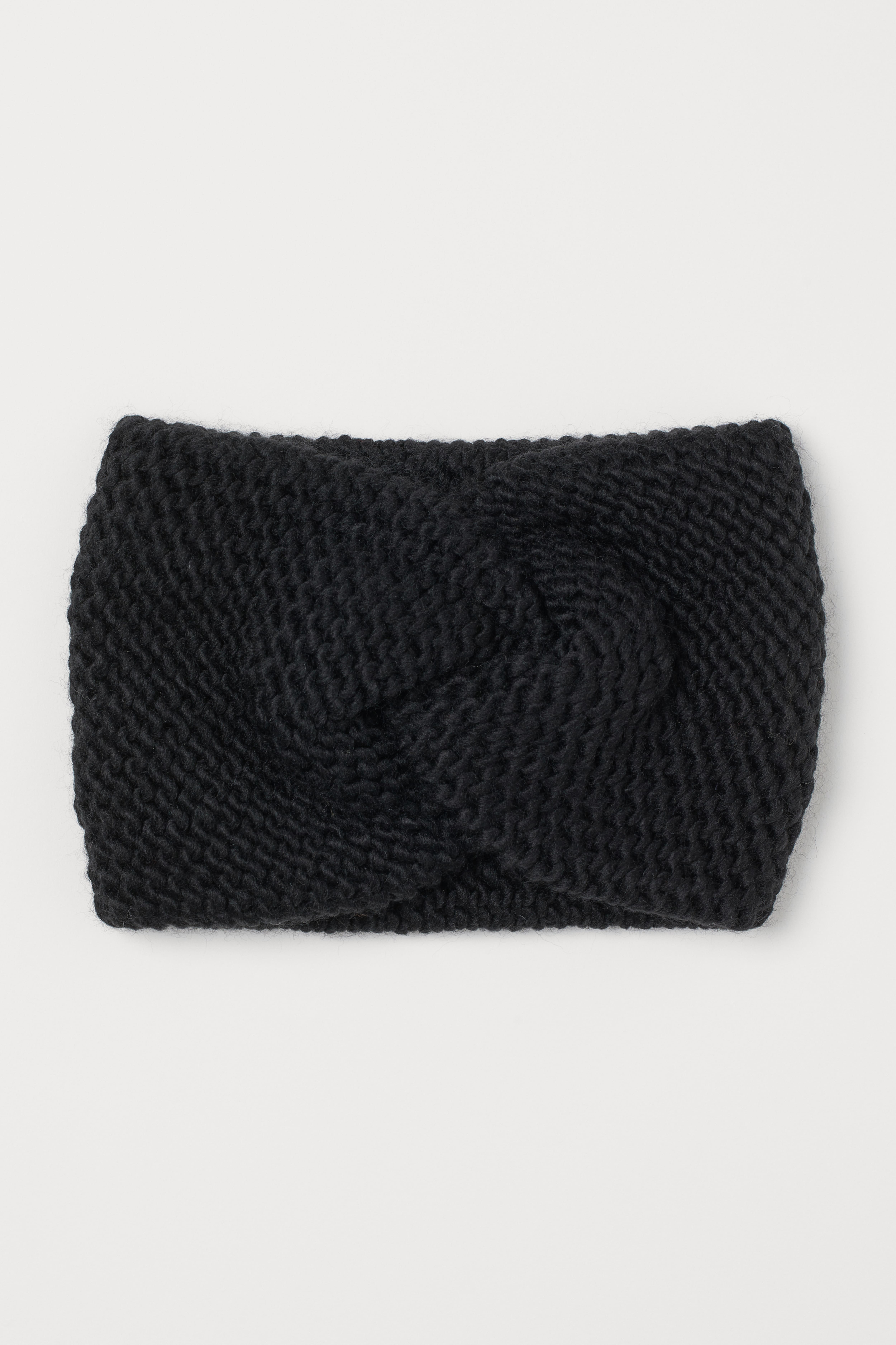 Knitted headband Black Ladies H M GB