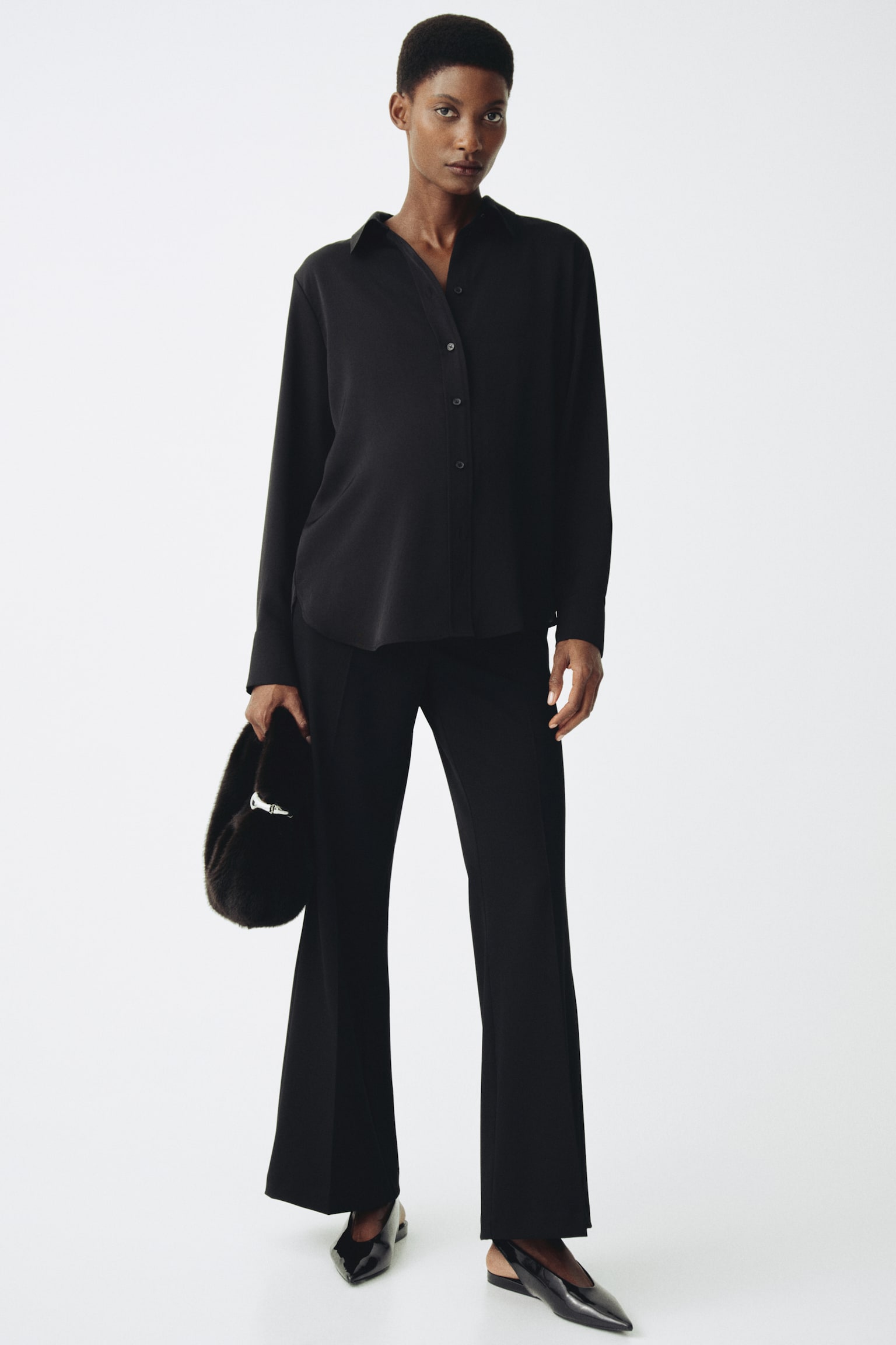 MAMA Bootcut trousers - Black - 4