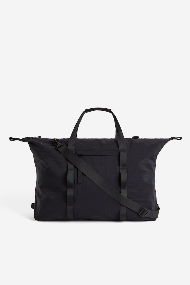 Water-repellent sports bag - Black/Beige - 1