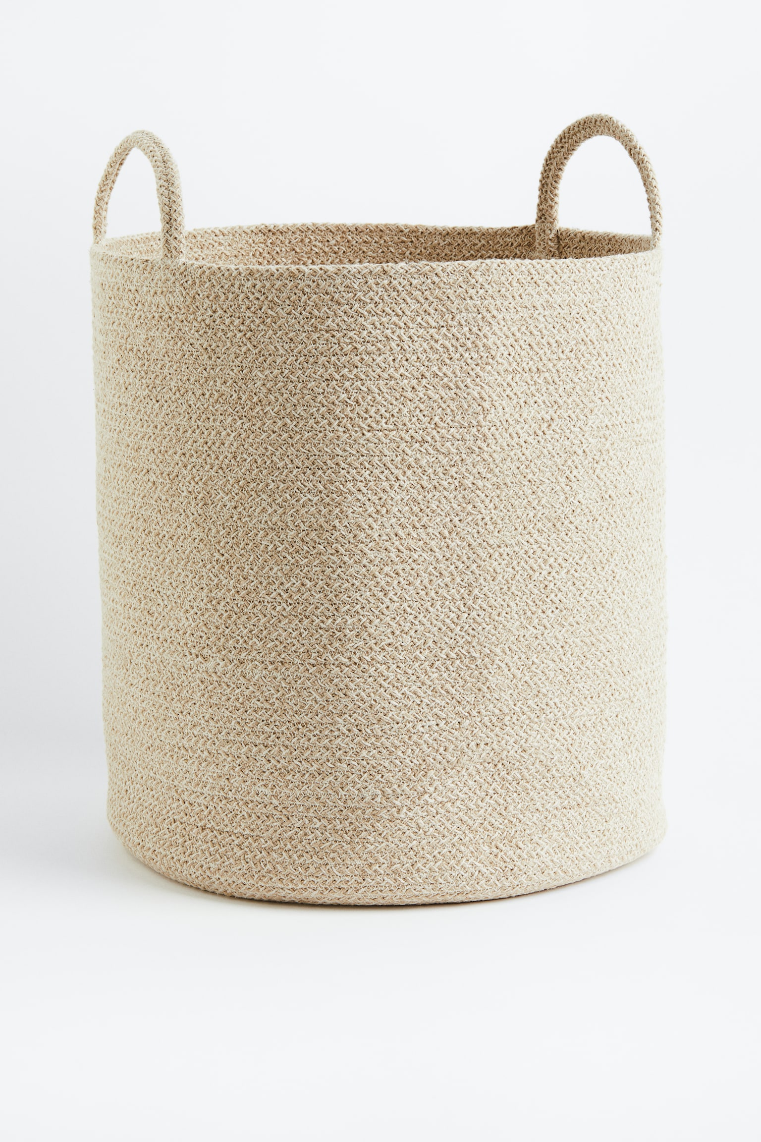 Cotton storage basket - Light beige - 1