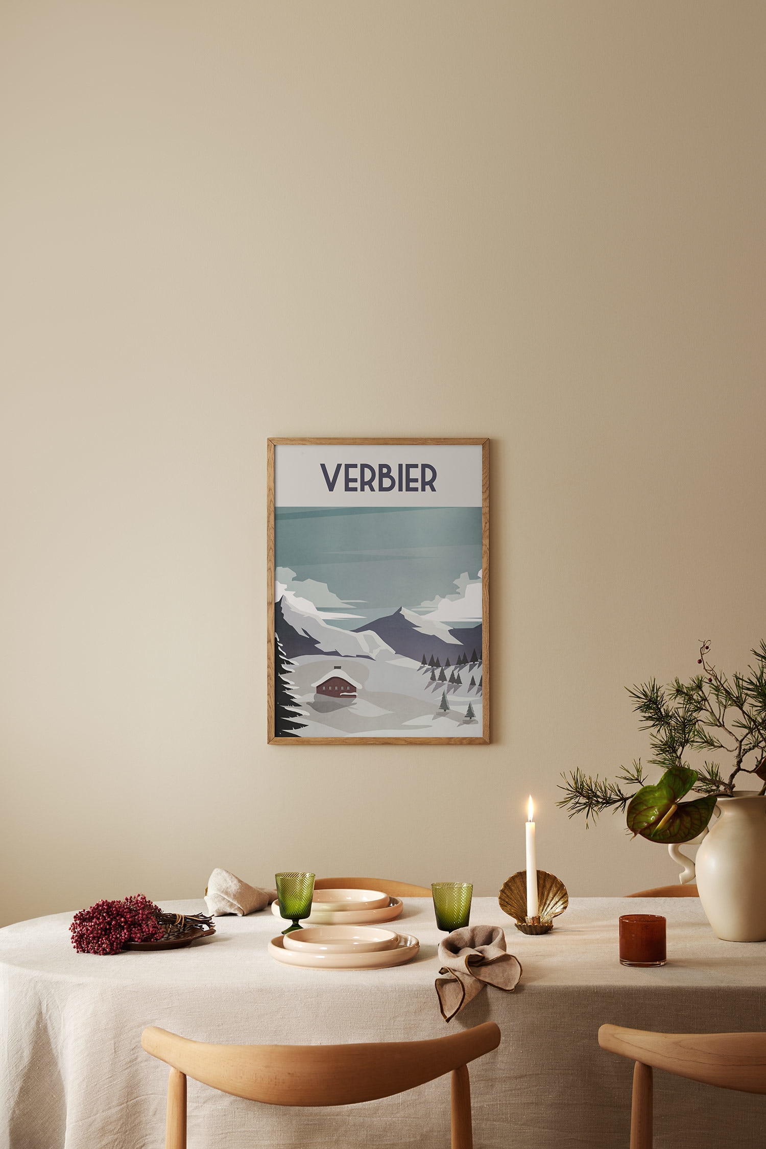 Verbier Poster - Green