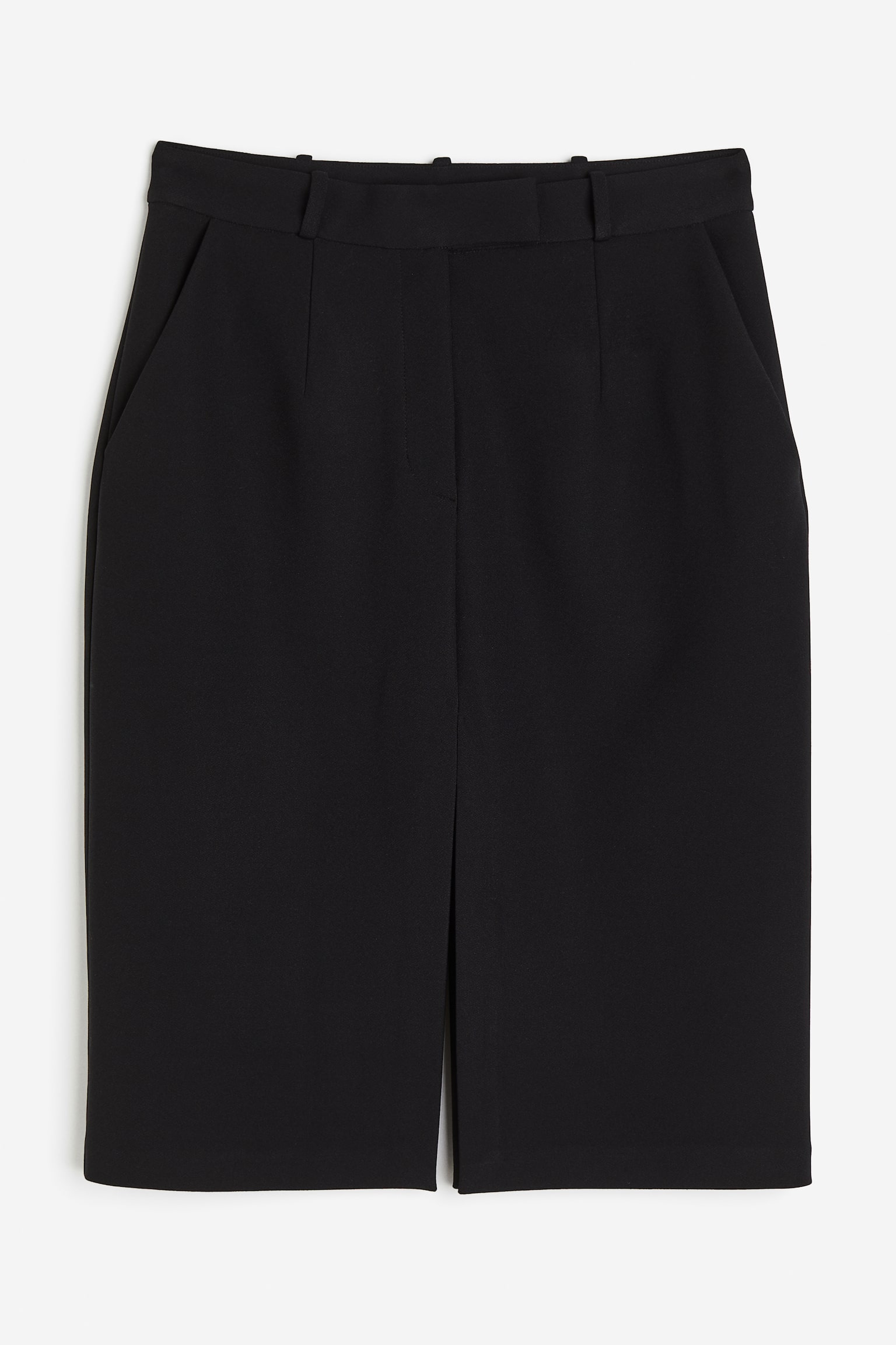 Jersey pencil skirt - Black - 2