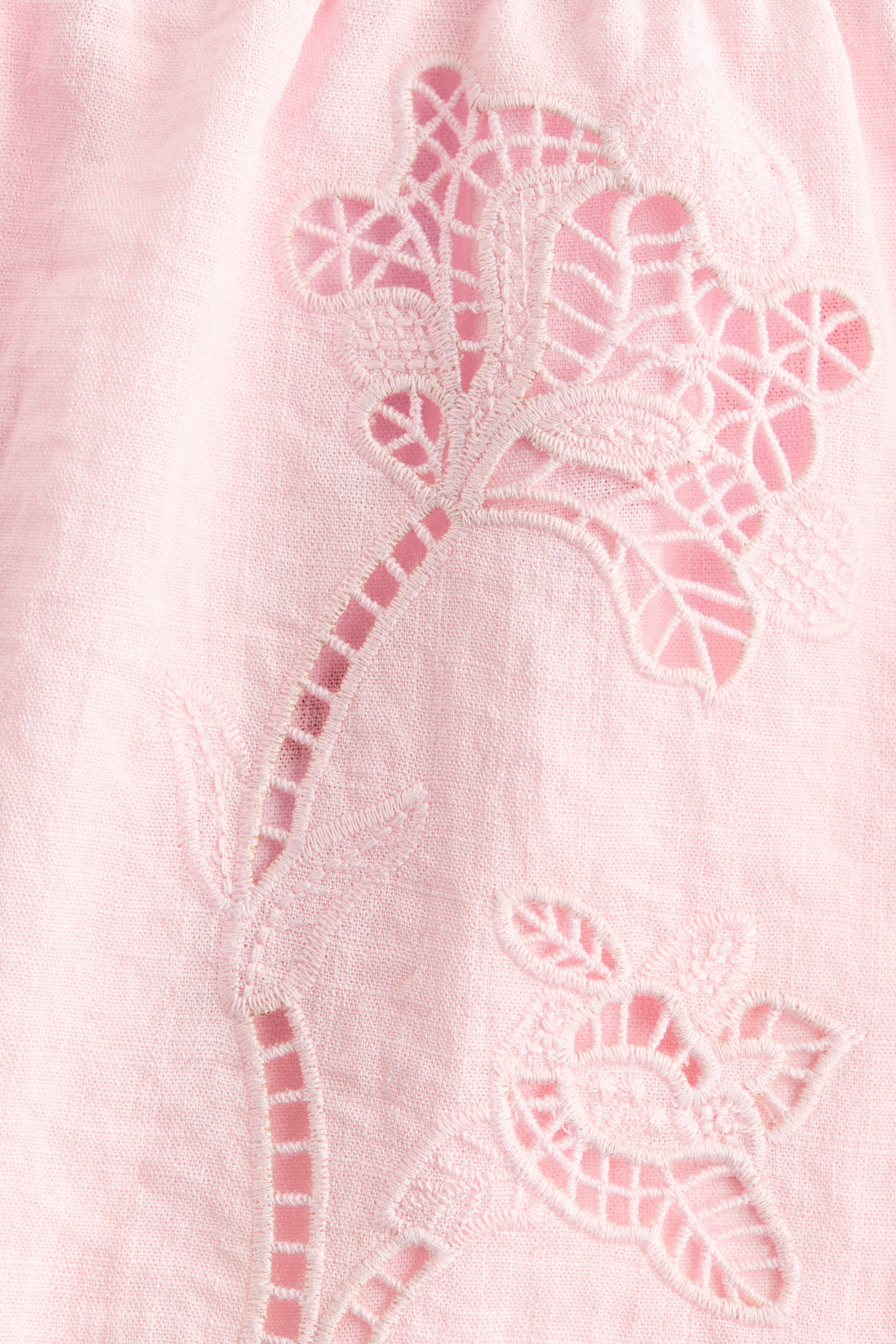 Shorts with Eyelet Embroidery