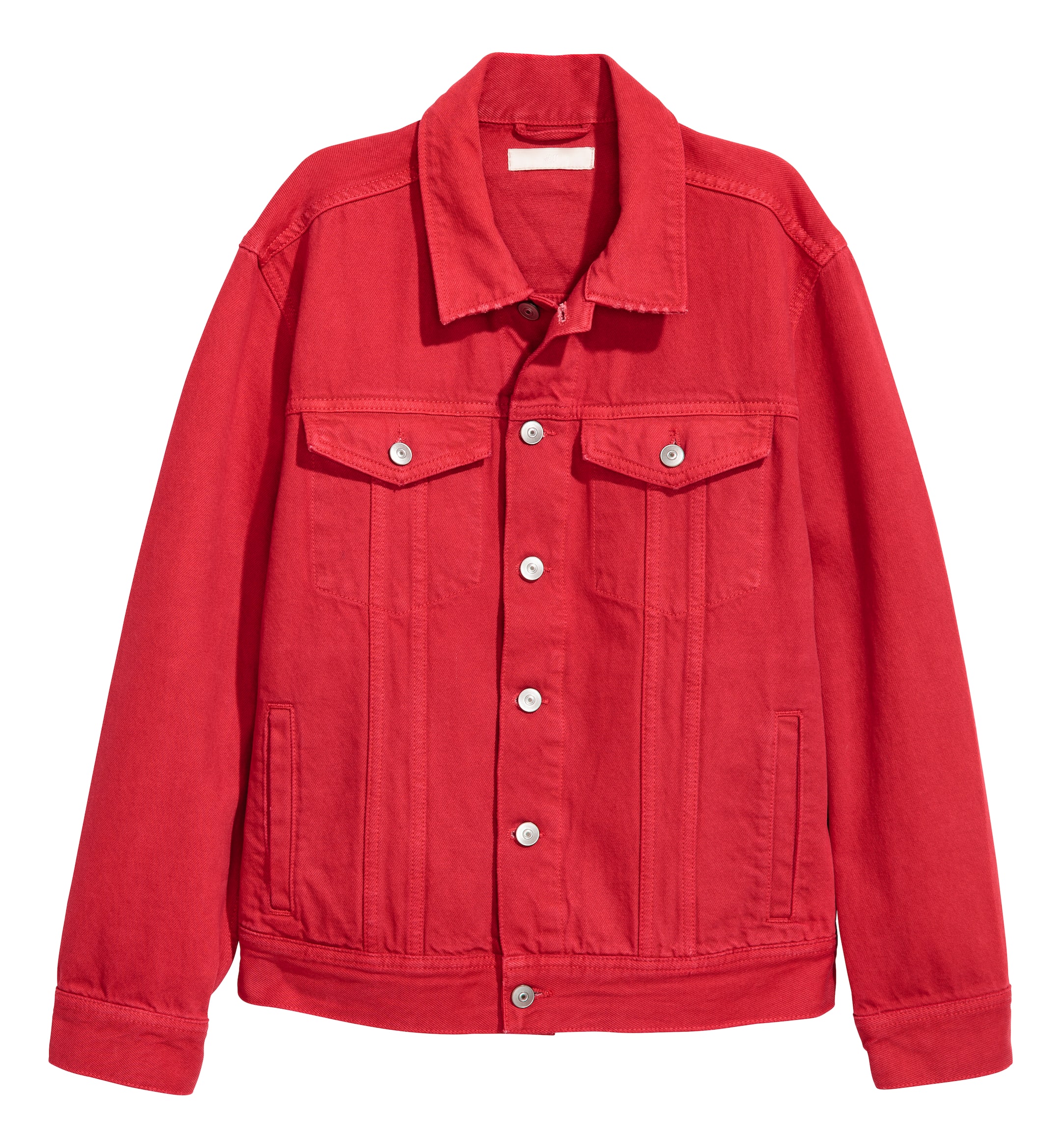 Denim jacket - Red - Ladies | H&M GB