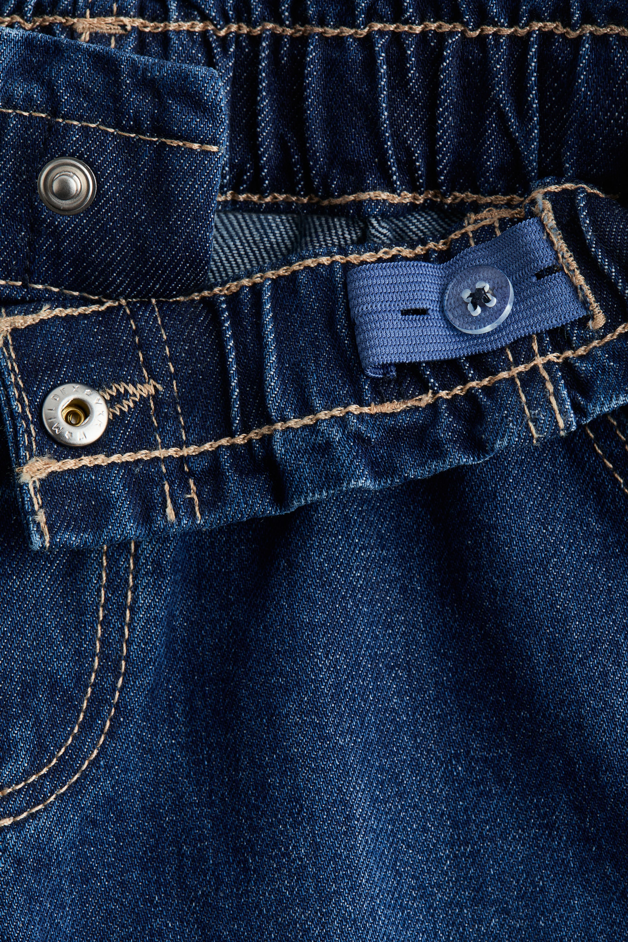 View larger image: Wide Leg Paper-bag Jeans - Denim blue - Kids | H&M US 2