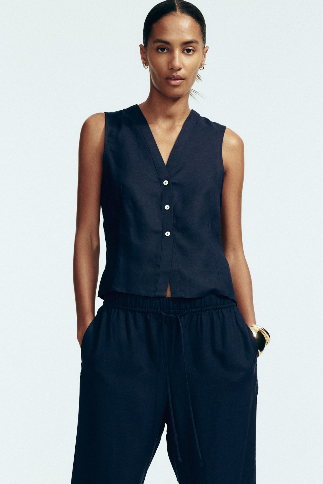 Linen-Blend Pants - image 4