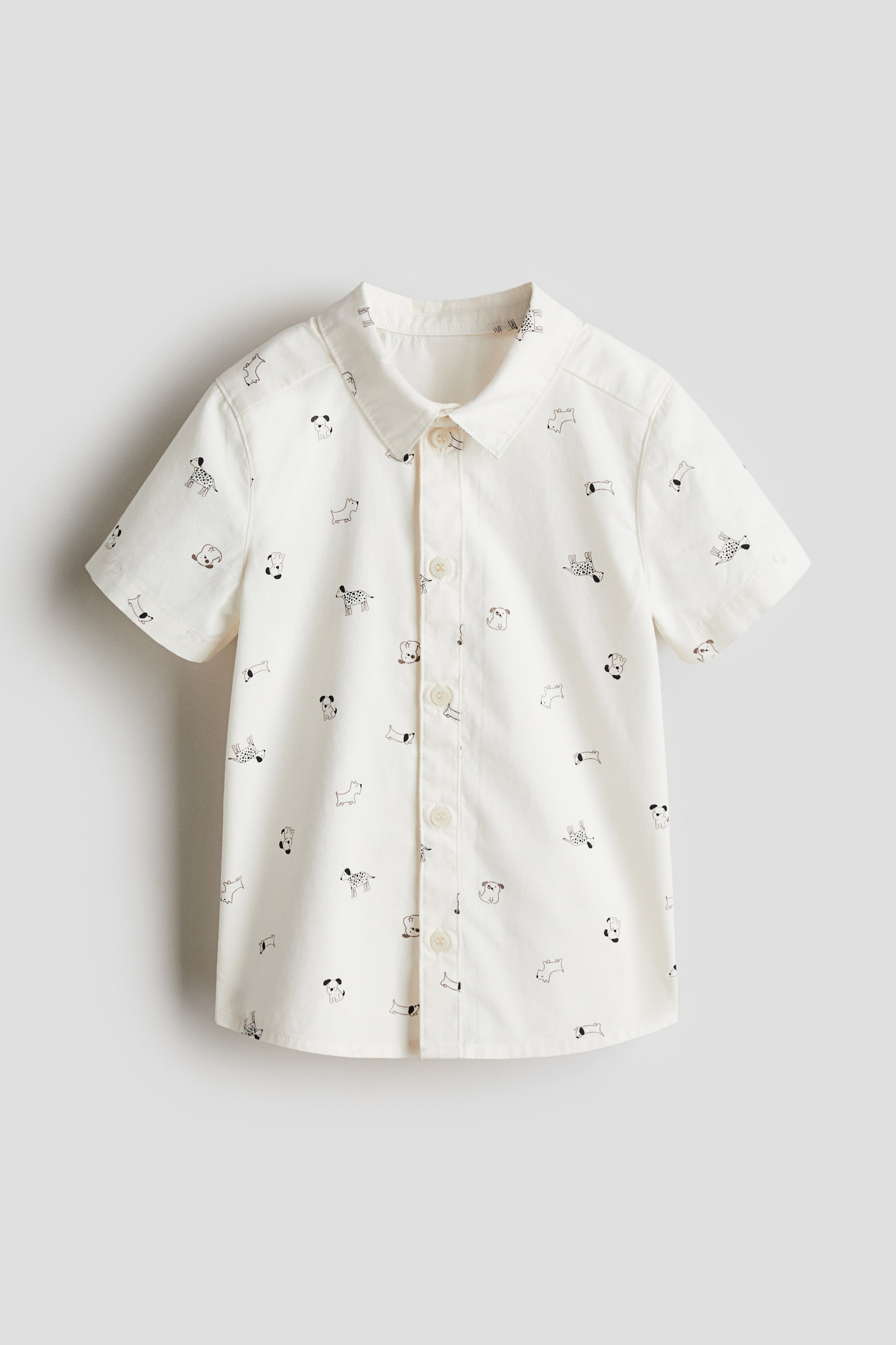 Short-Sleeved Cotton Shirt