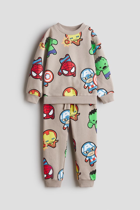 Детские топы H&M 2-piece Printed Sweatsuit