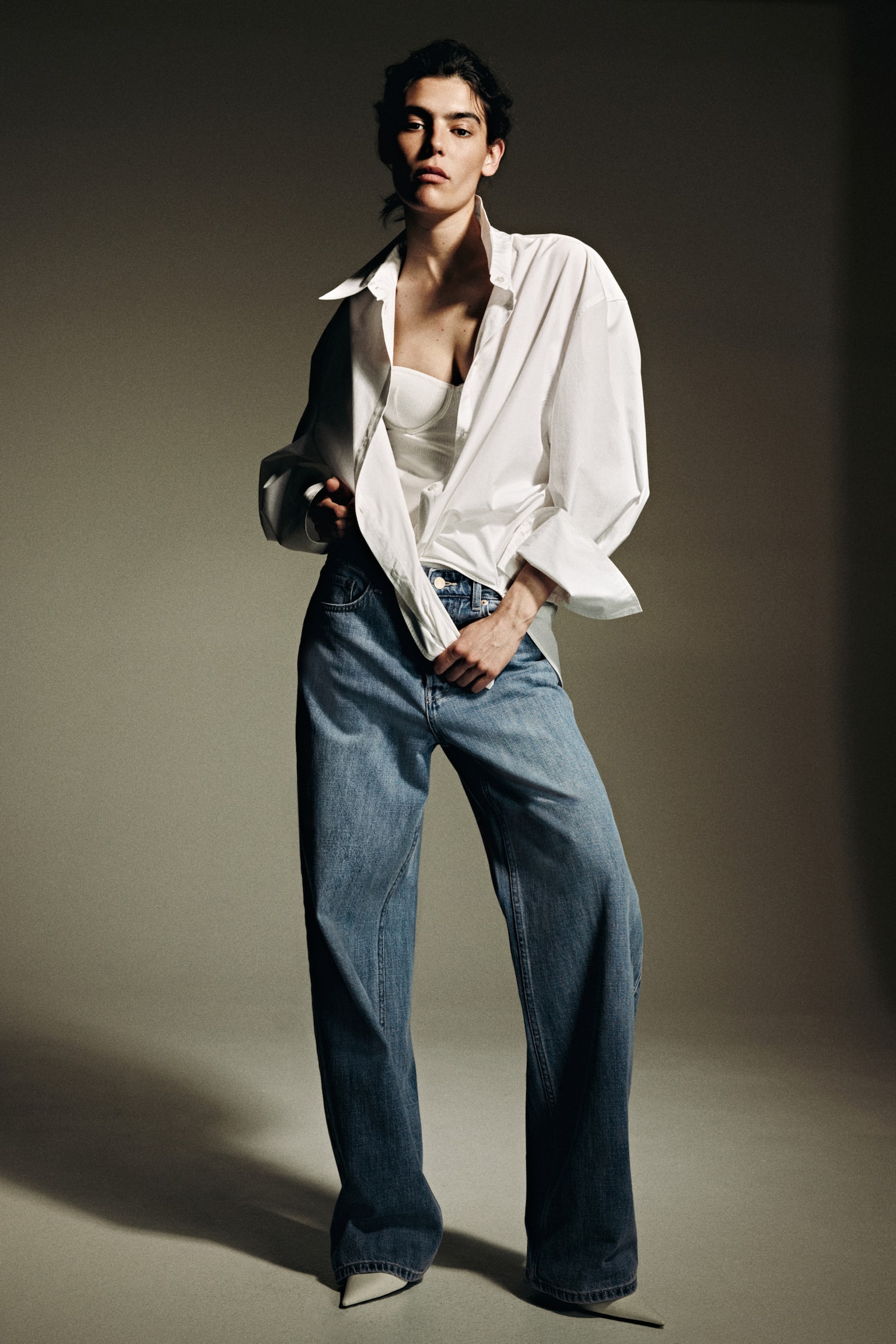 Wide Regular Waist Jeans - Bleu denim clair - 7