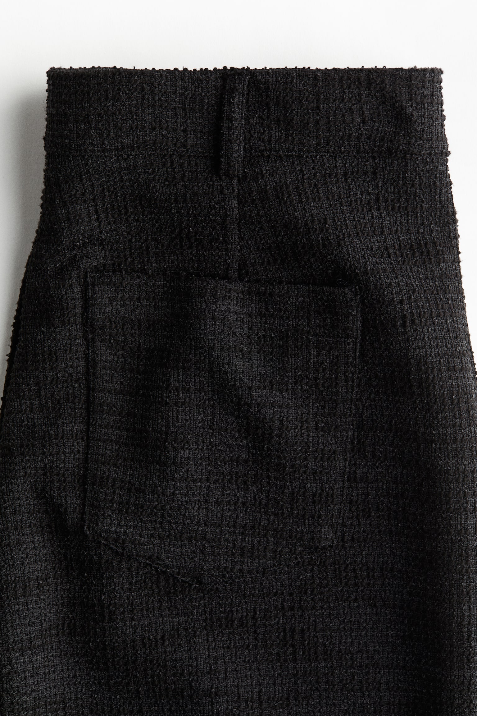 Женские брюки H&M Bouclé Pants, цвет: Чёрный — фото 3