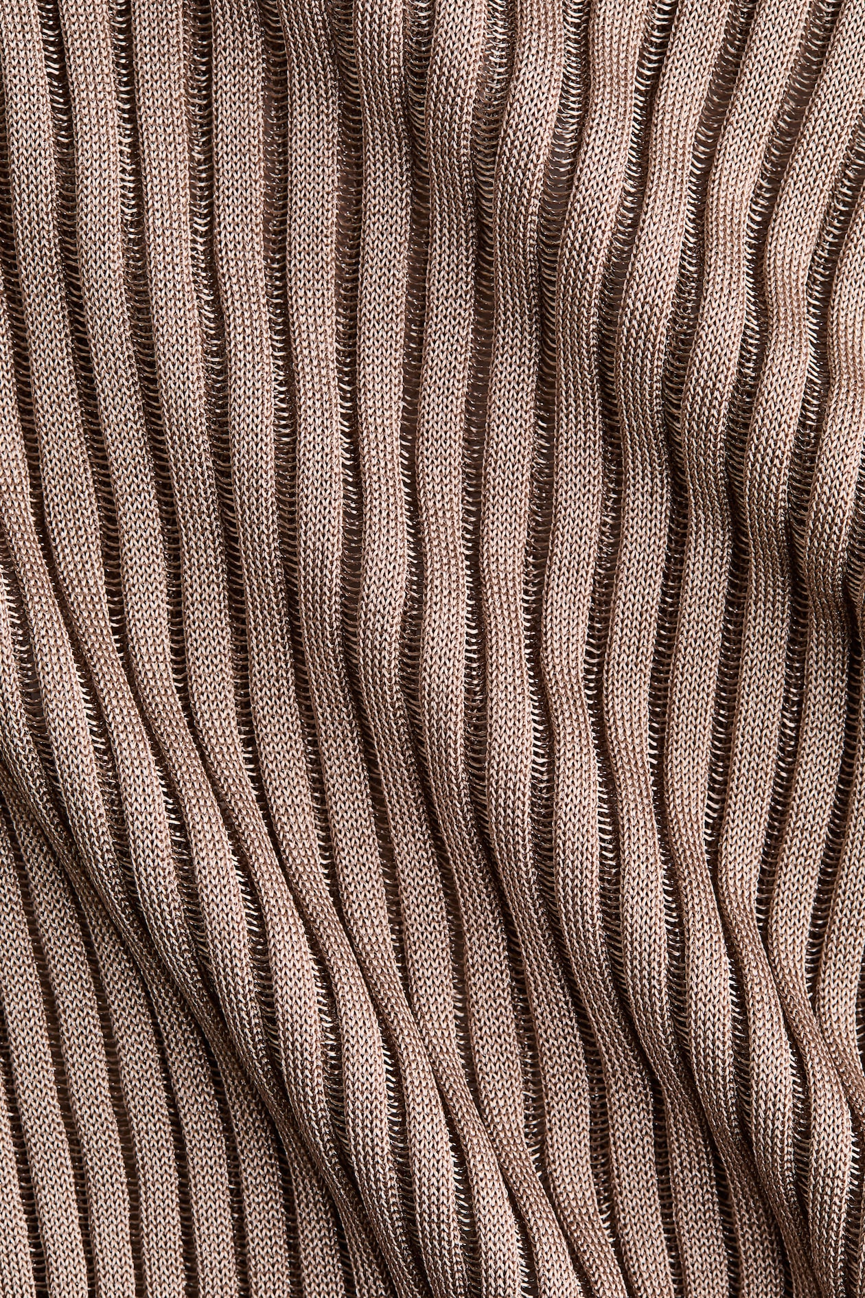 Sheer Rib-Knit Top - image 2
