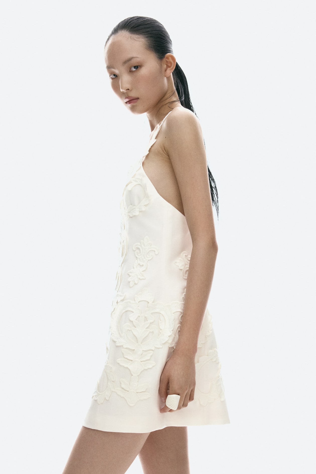 Appliqued Strappy Dress - image 4