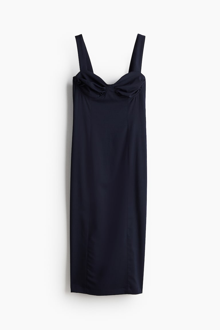 midi cotton dress for women Floral dress. Buy ditsy online from Nuichan certified organic cotton Style# PF260149 Pair with Color:Blue - long sleeves Grace Kelly Elegance Returns: