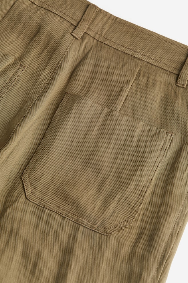 Pantalon en lyocell mélangé - Vert kaki foncé - 6