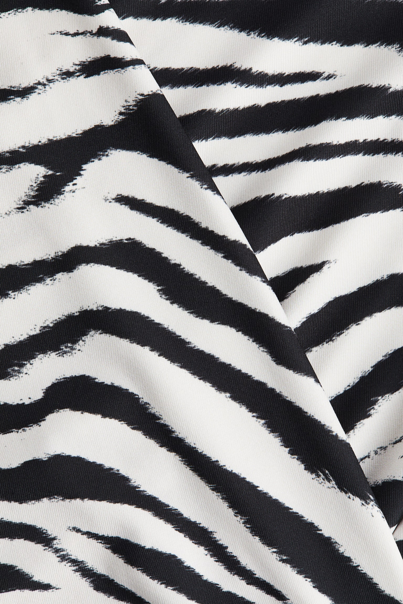 Draped jersey dress - White/Zebra print/Brown/Black/Red - 4