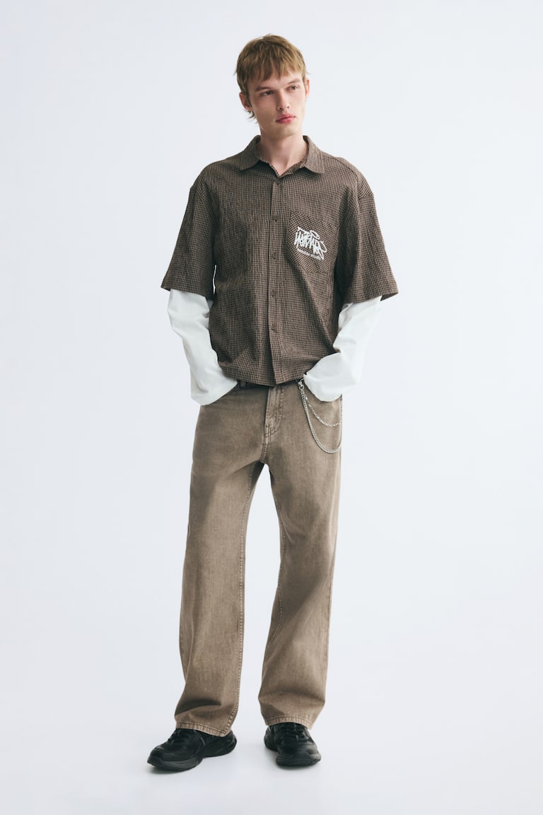 Pamučne pantalone Relaxed Fit