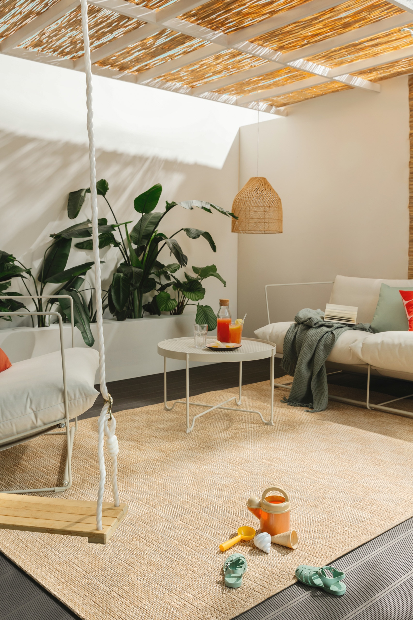 In- & Outdoor-teppich Como - Hellbraun